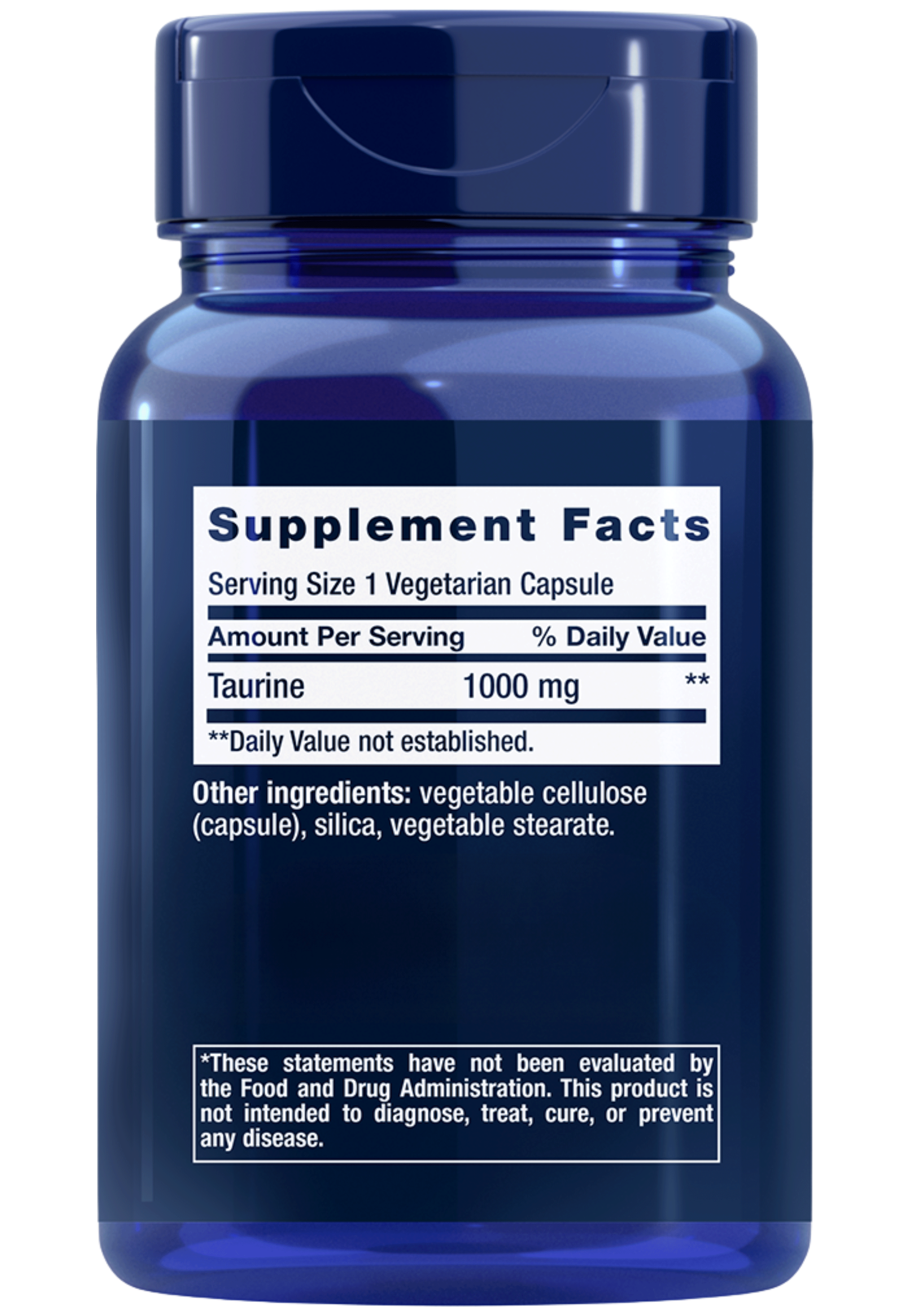 Life Extension Taurine Ingredients