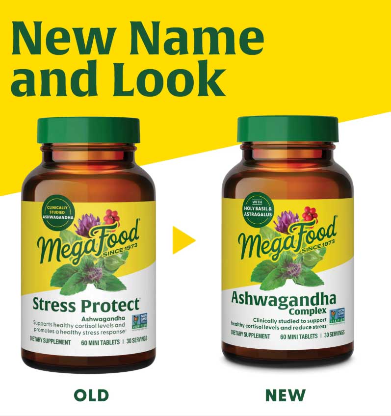MegaFood Ashwagandha Complex (Formerly Stress Protect) New Look