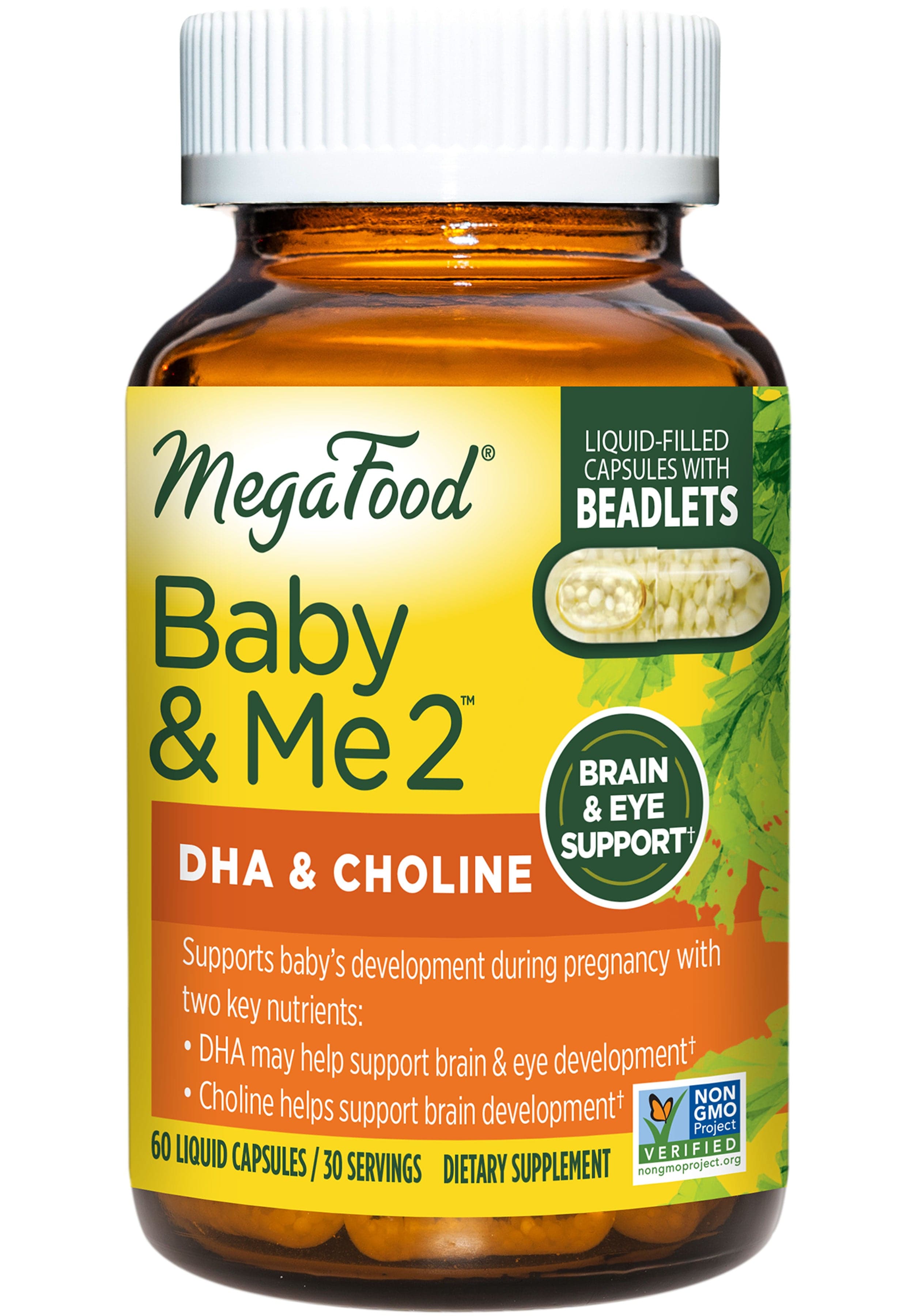 MegaFood Baby & Me 2 Prenatal DHA & Choline