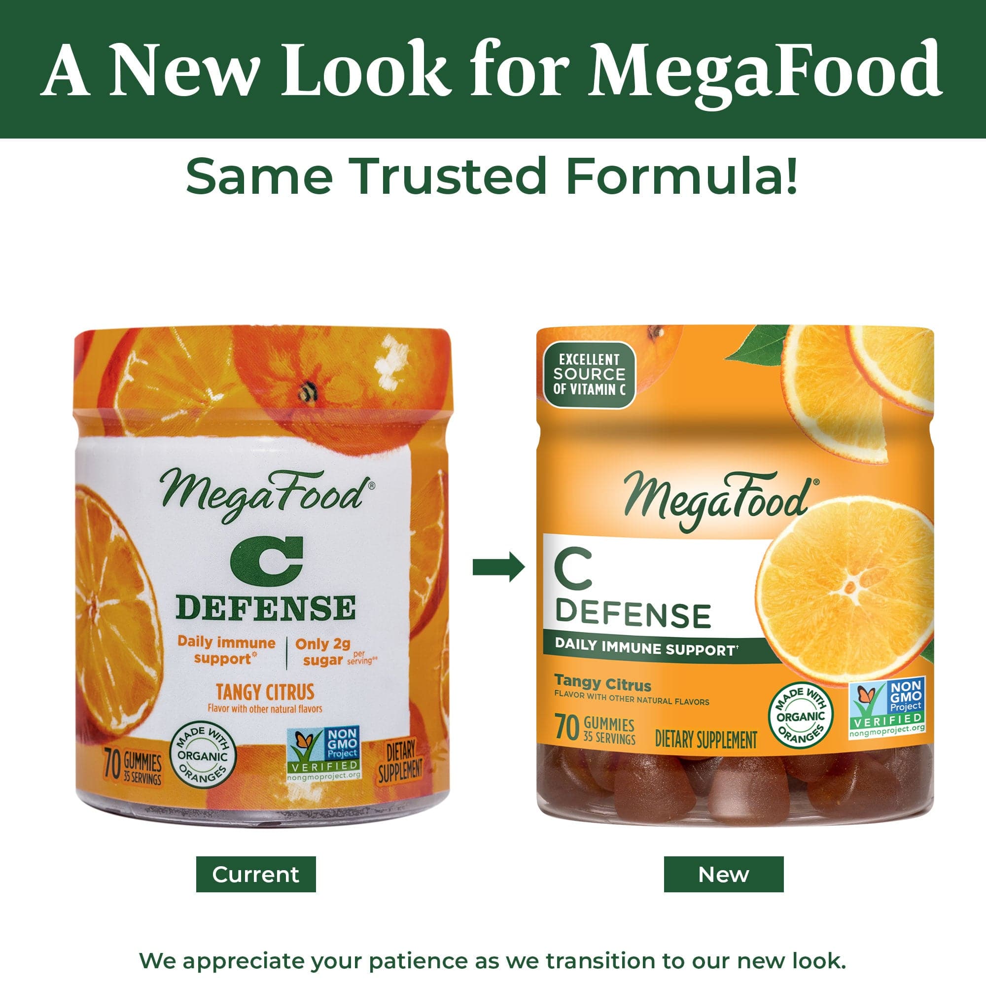 MegaFood C Defense - Tangy Citrus New Look