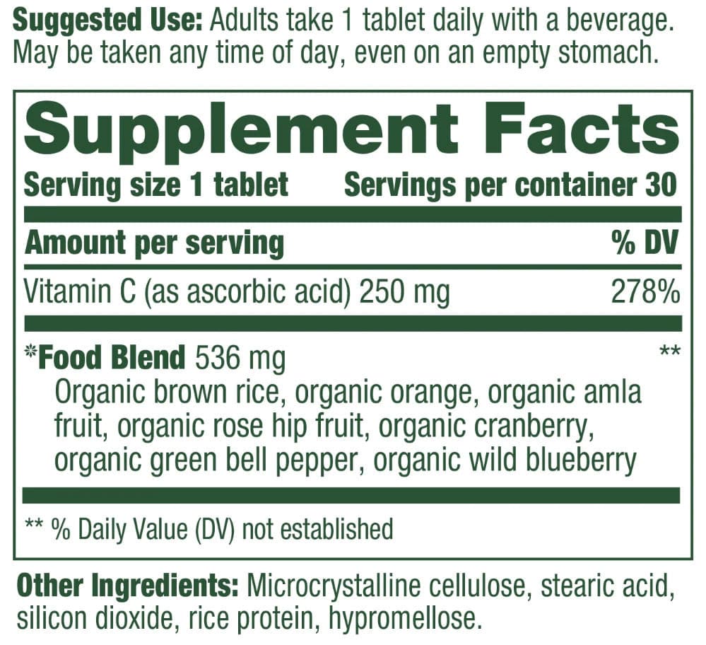 MegaFood Complex C Ingredients
