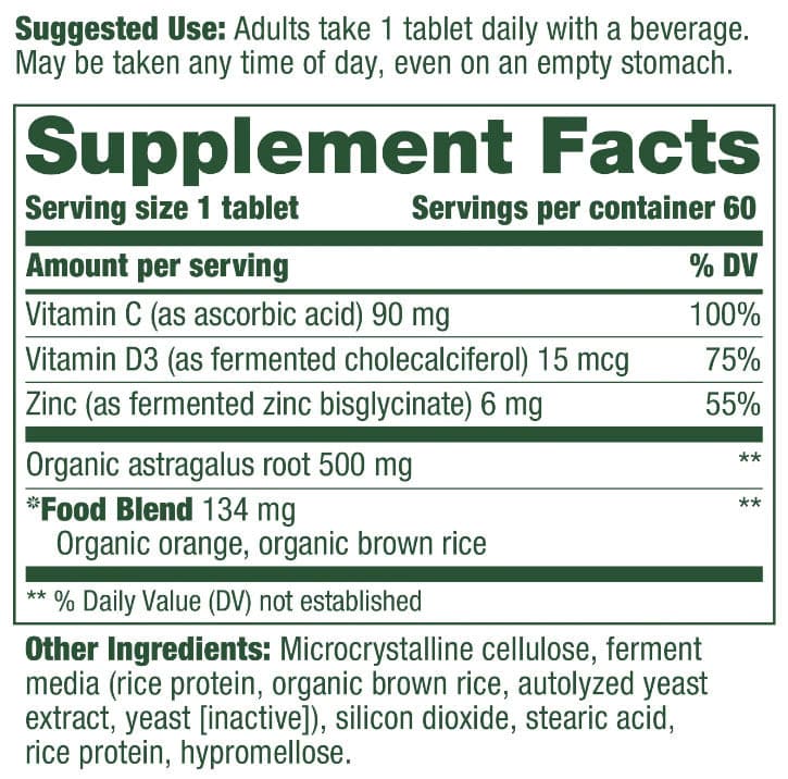 MegaFood Daily Immune Support Ingredients