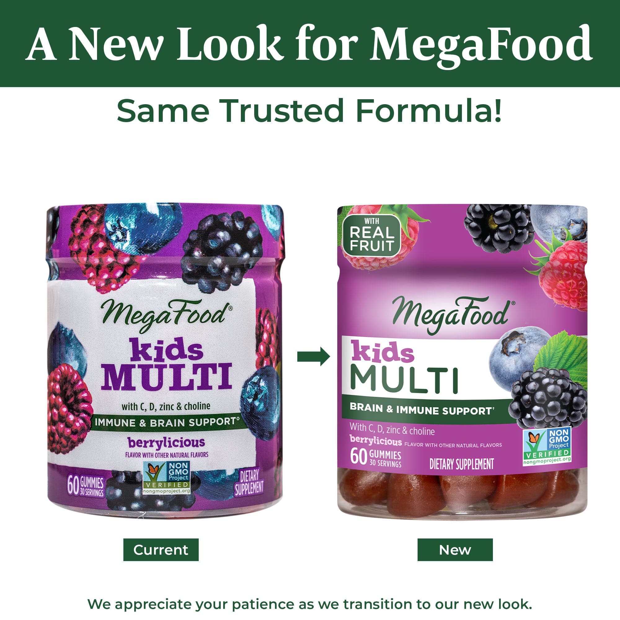 MegaFood Kids Multi Gummies New Look