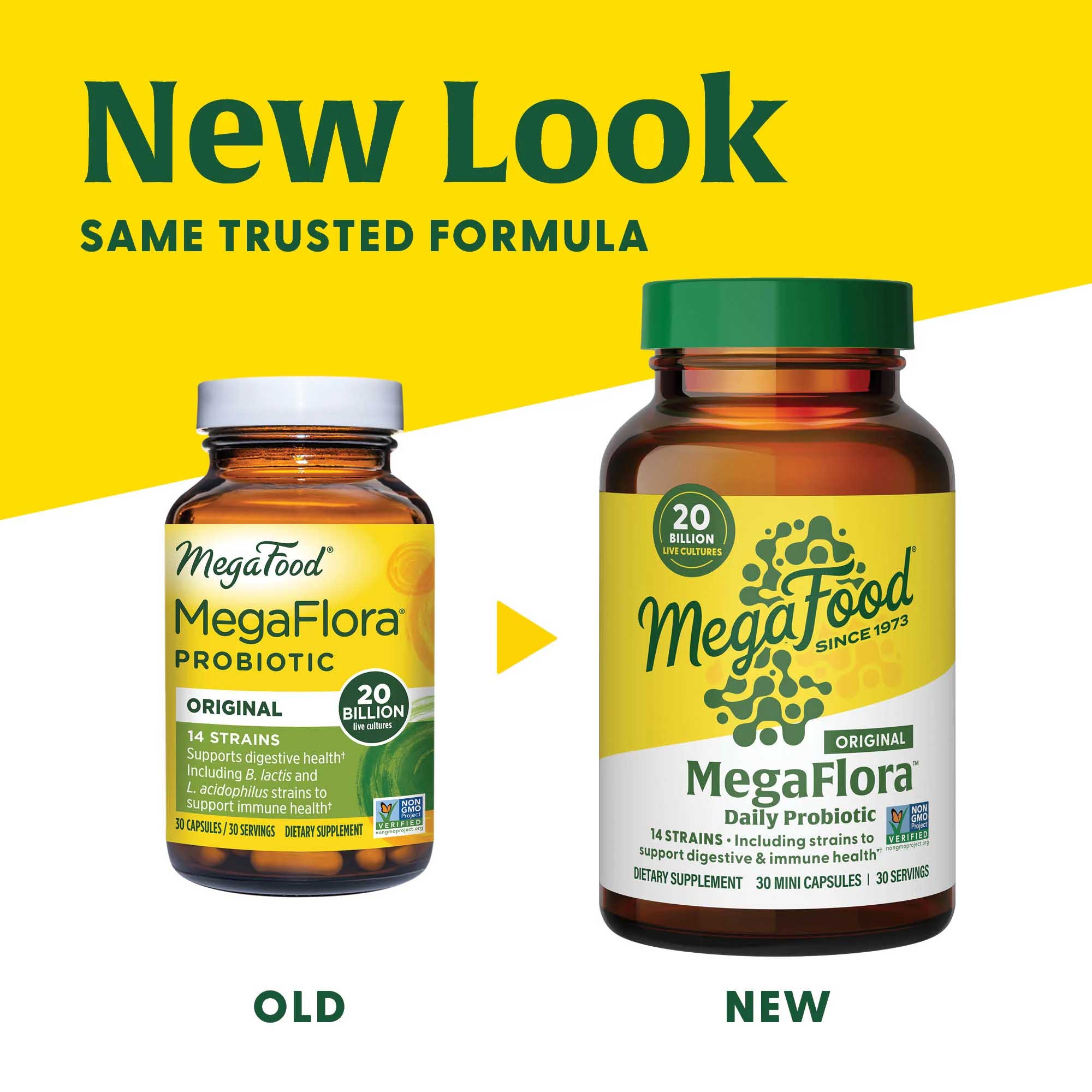 MegaFood MegaFlora Probiotic Original New Look