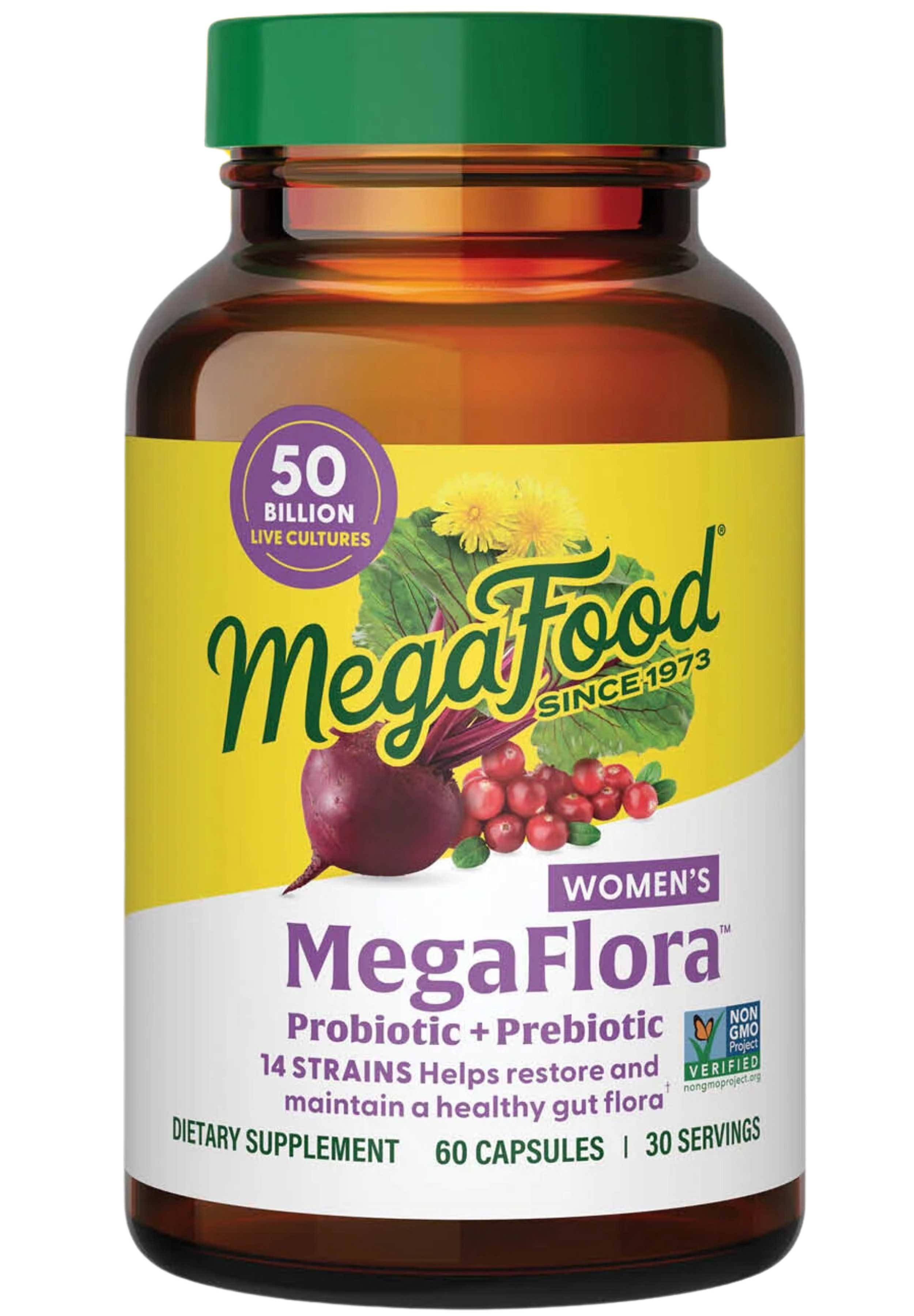MegaFood MegaFlora Women's Probiotic + Prebiotic