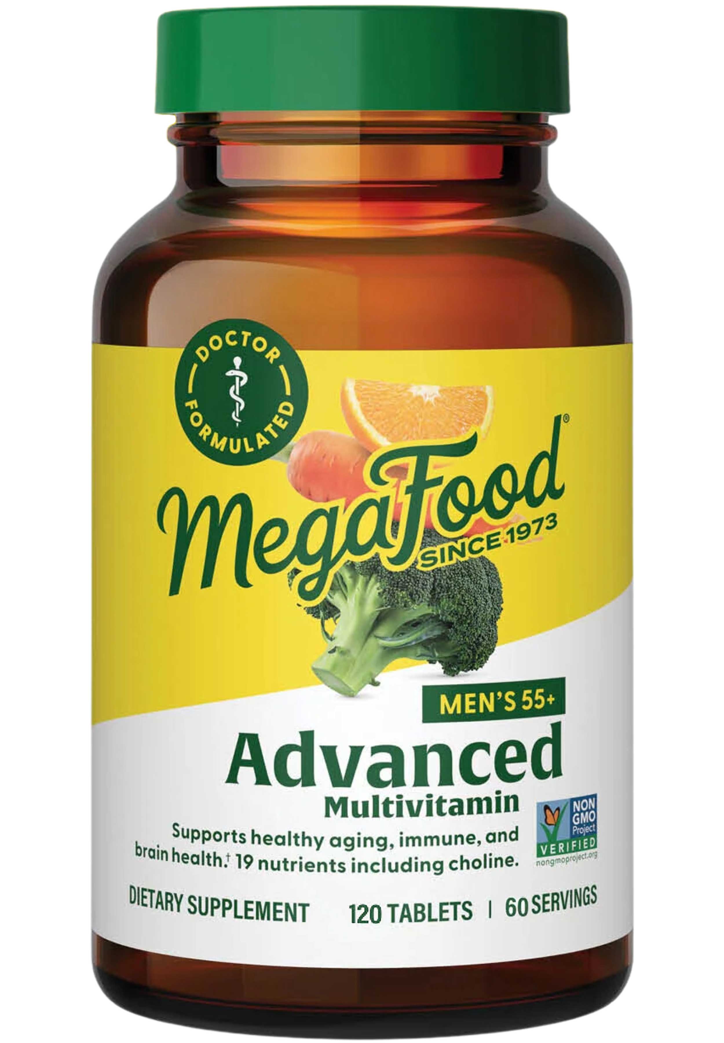 MegaFood Men's 55+ Advanced Multivitamin (Formerly Multi For Men 55+)