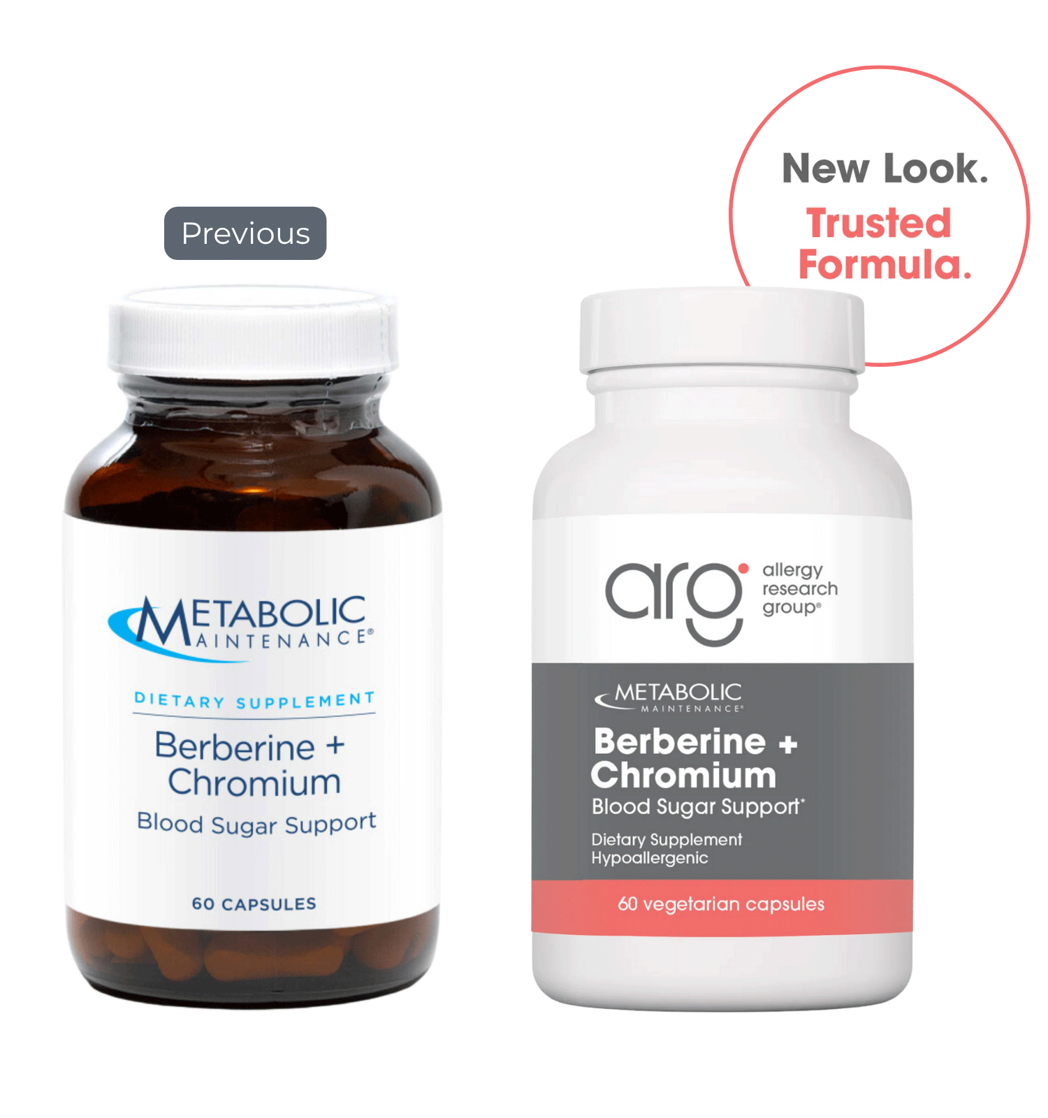 Metabolic Maintenance Berberine + Chromium New Look