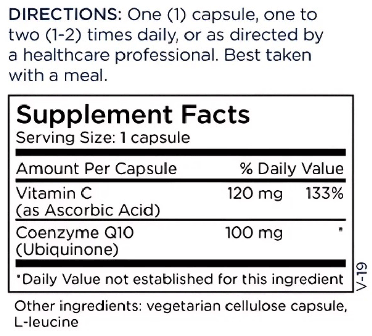 Metabolic Maintenance CoQ10 Ingredients