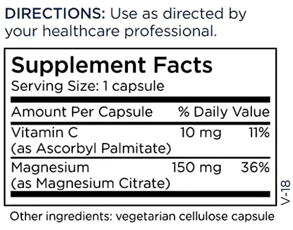 Metabolic Maintenance L-Lysine 500 mg Ingredients