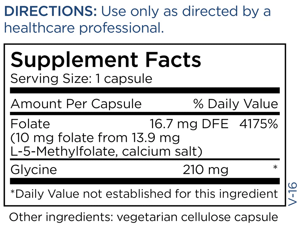 Metabolic Maintenance L-Methylfolate Ingredients
