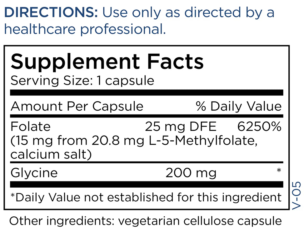 Metabolic Maintenance L-Methylfolate Ingredients
