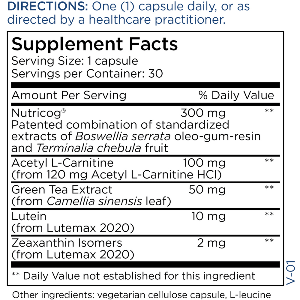 Metabolic Maintenance MetaMIND Ingredients