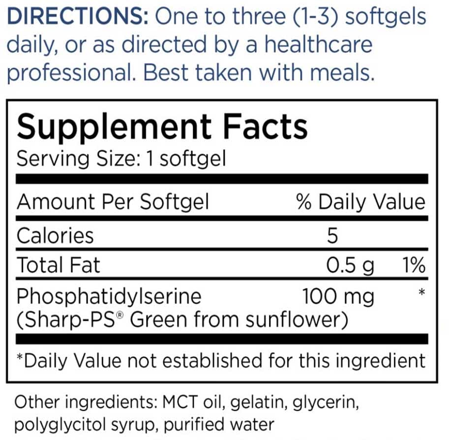 Metabolic Maintenance PS-100 Ingredients