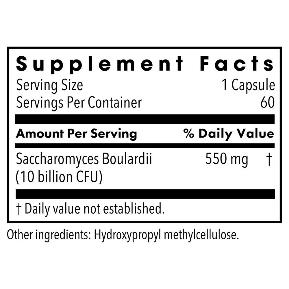 Allergy Research Group Saccharomyces Boulardii 10 Billion (Formerly Metabolic Maintenance) Ingredients