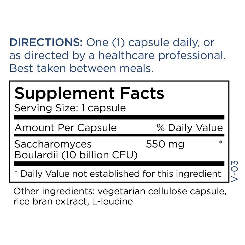 Metabolic Maintenance Saccharomyces Boulardii 10 Billion Ingredients