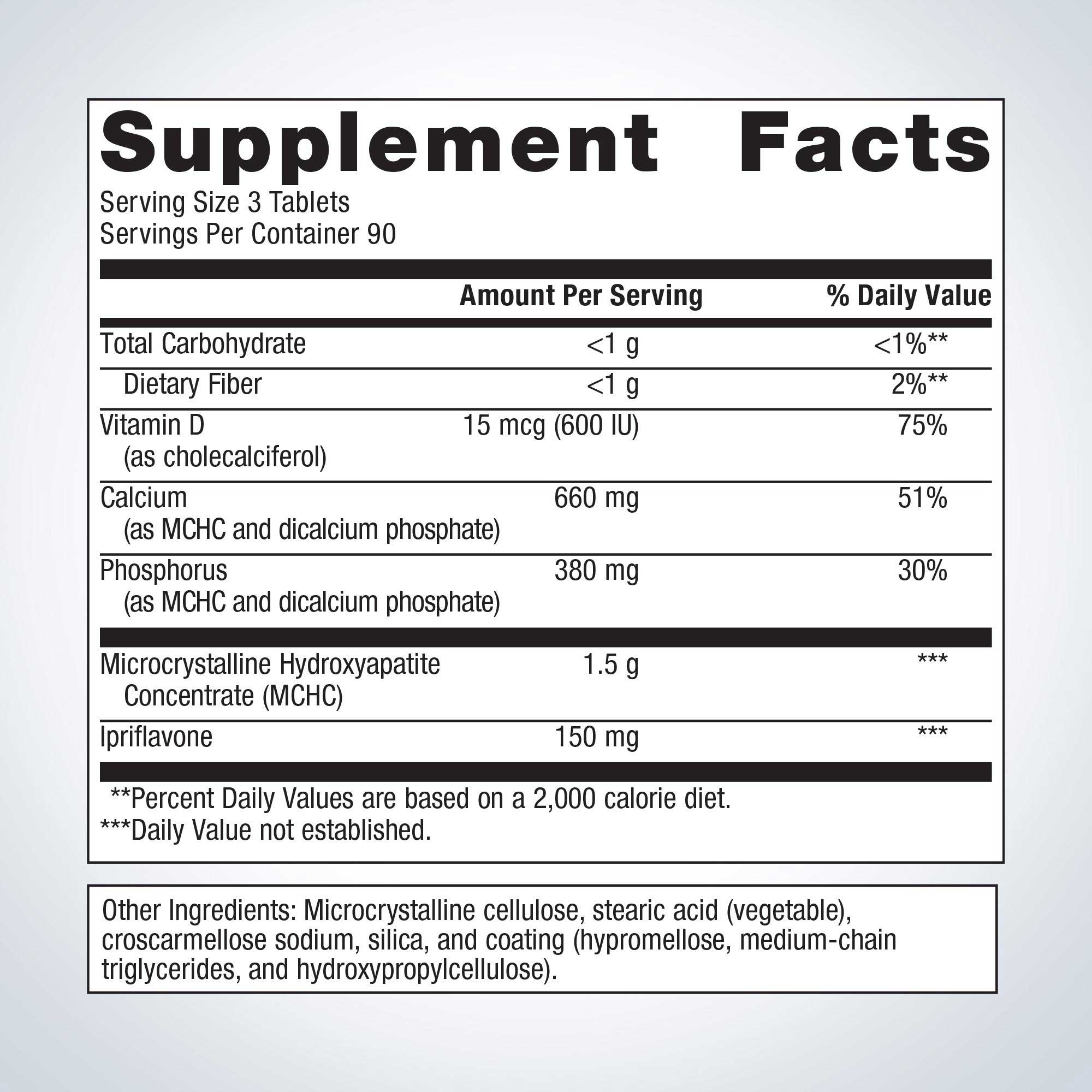 Metagenics Bone Builder Prime Ingredients