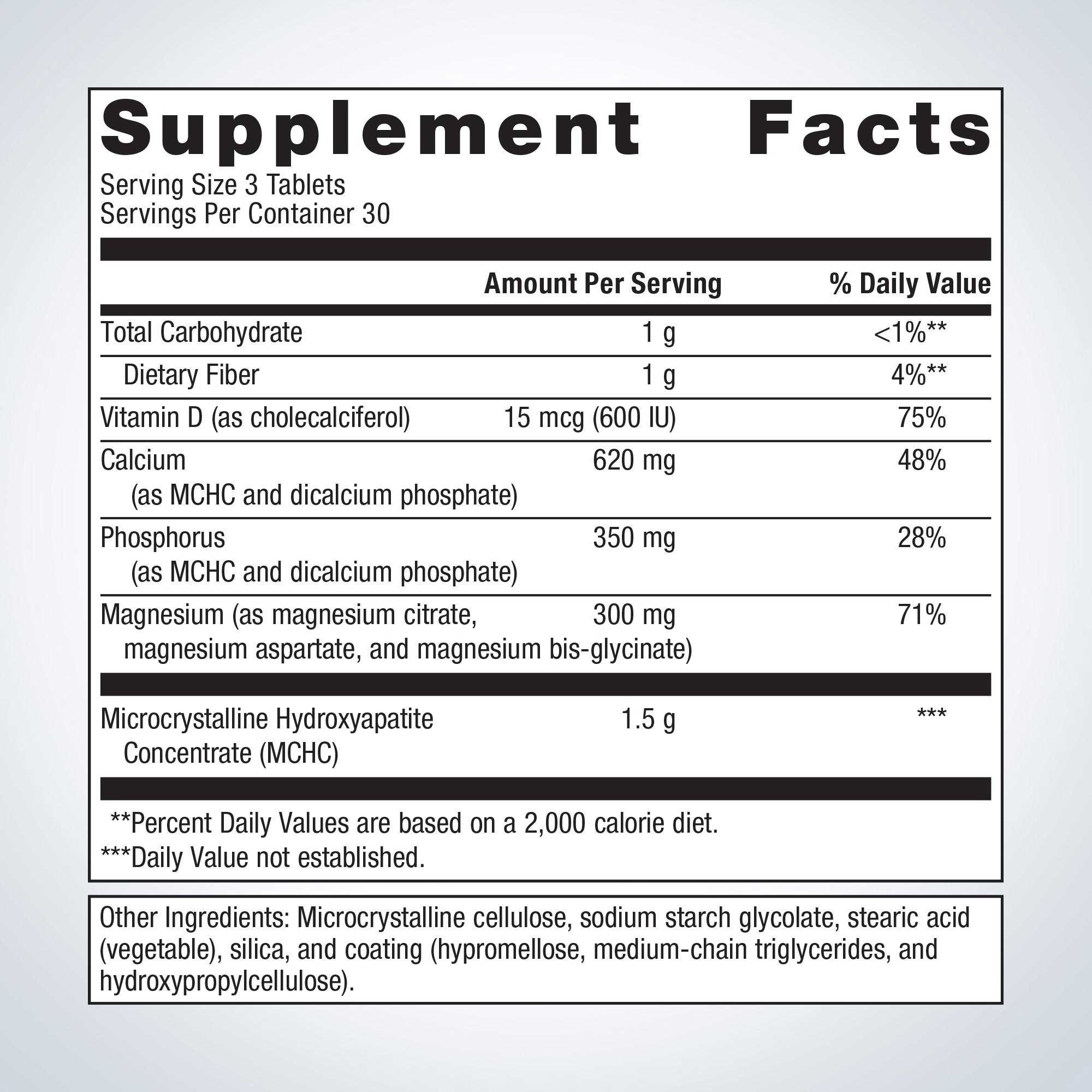 Metagenics Bone Builder with Magnesium Ingredients