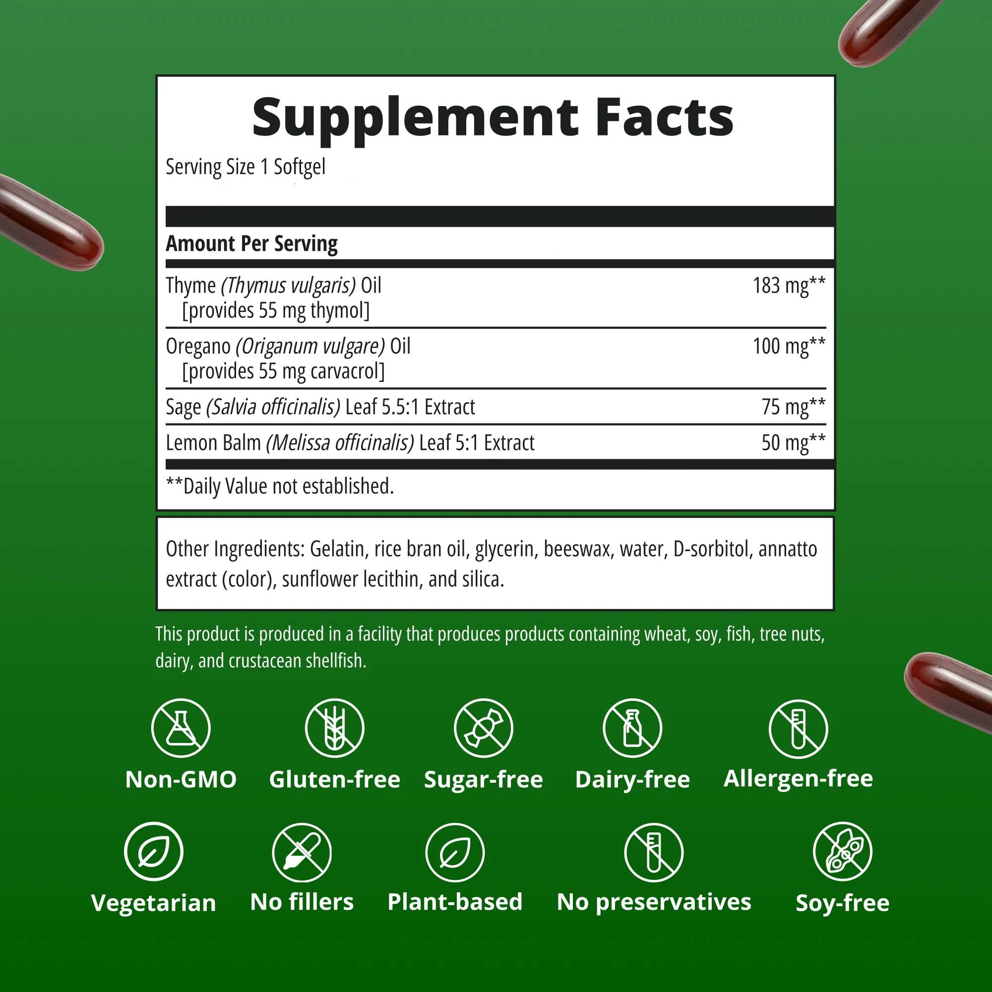 Metagenics CandiBactin-AR Ingredients