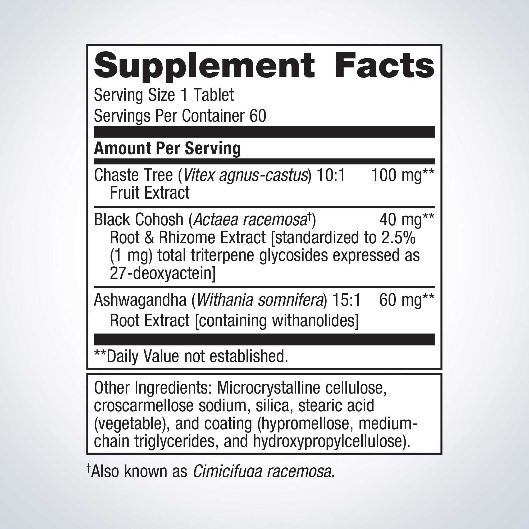 Metagenics Chasteberry Plus Ingredients