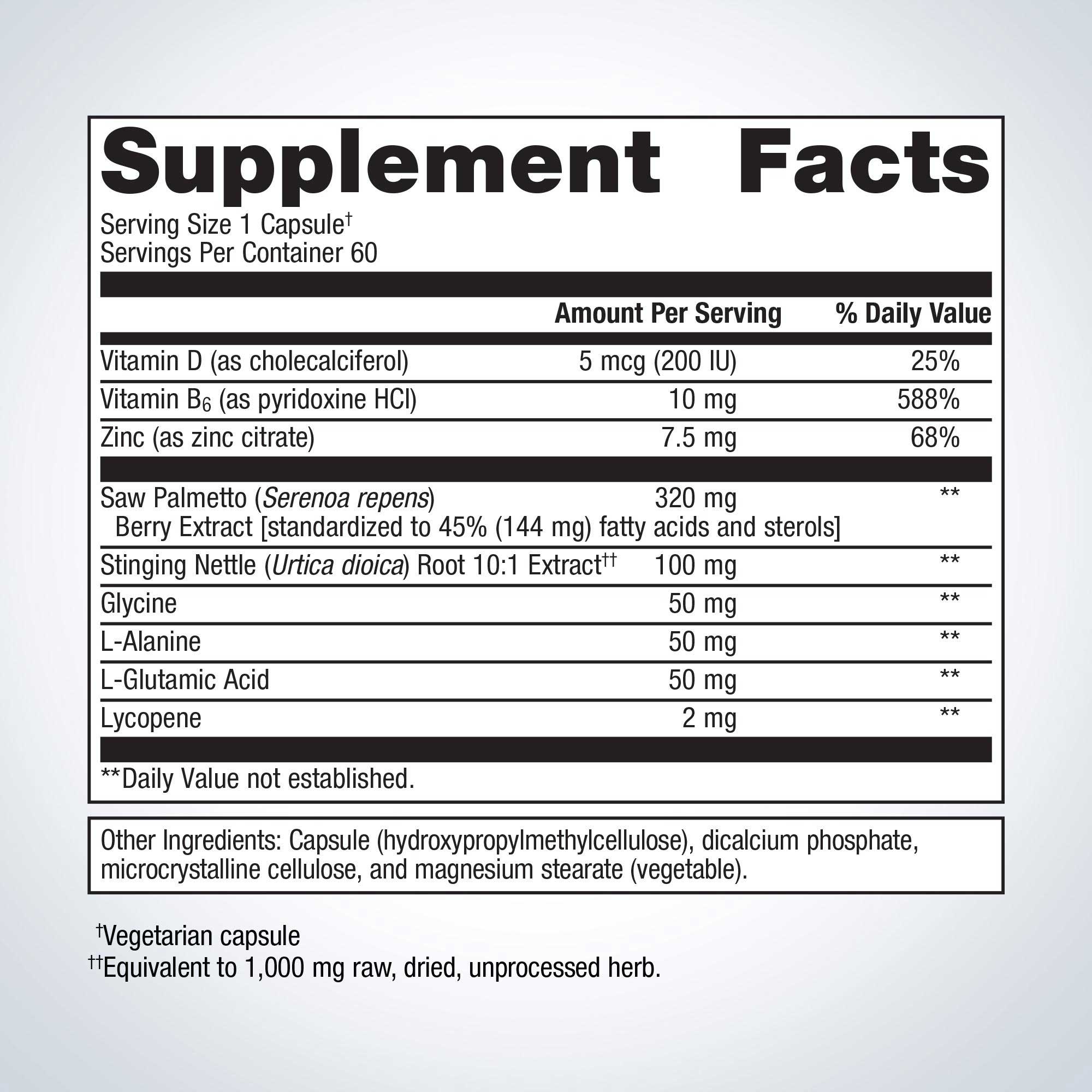 Metagenics Concentrated Ultra Prostagen Ingredients