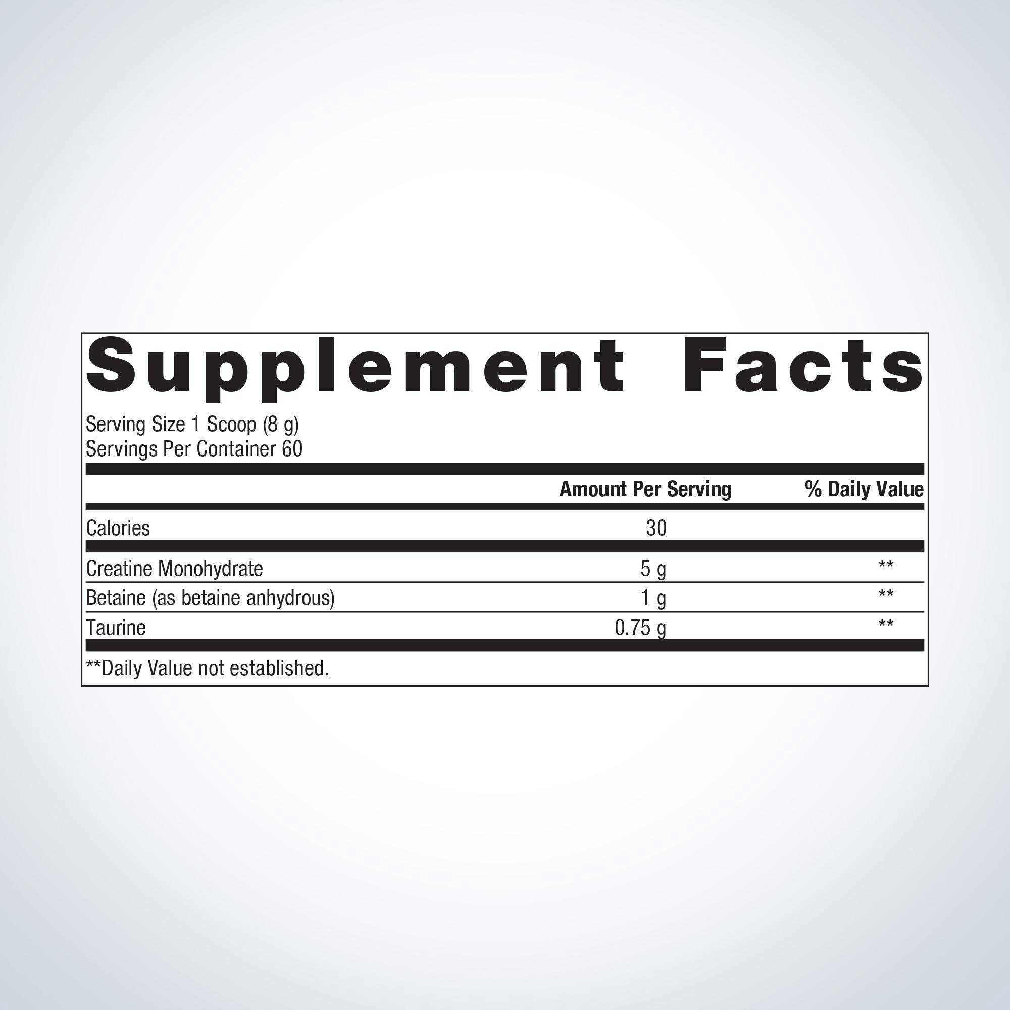 Metagenics Creatine UP Ingredients