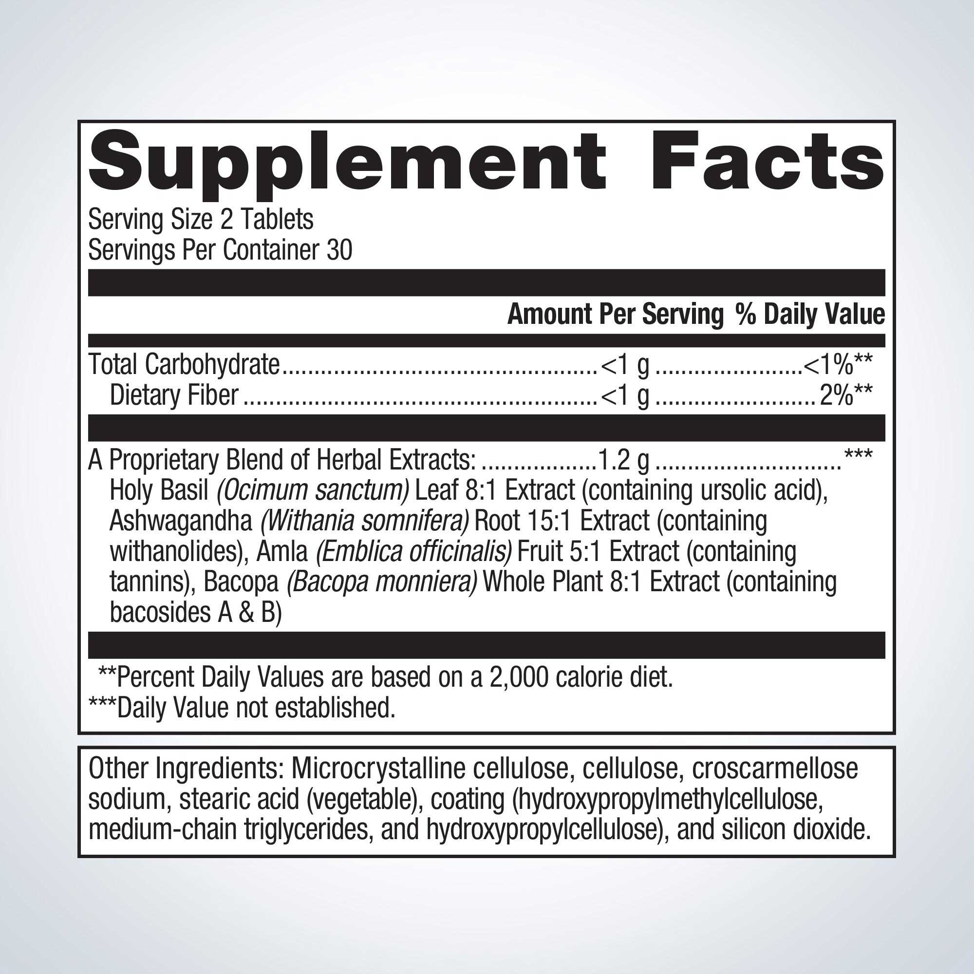 Metagenics Exhilarin Ingredients
