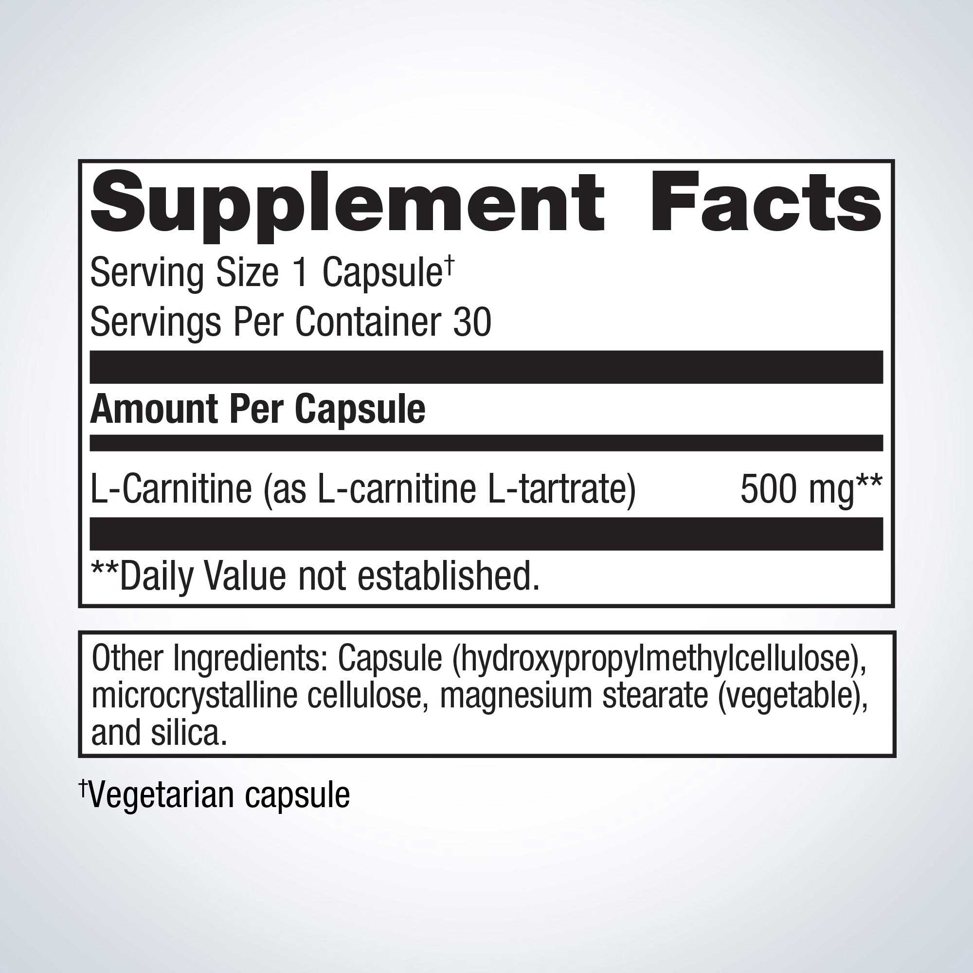 Metagenics L-Carnitine Ingredients