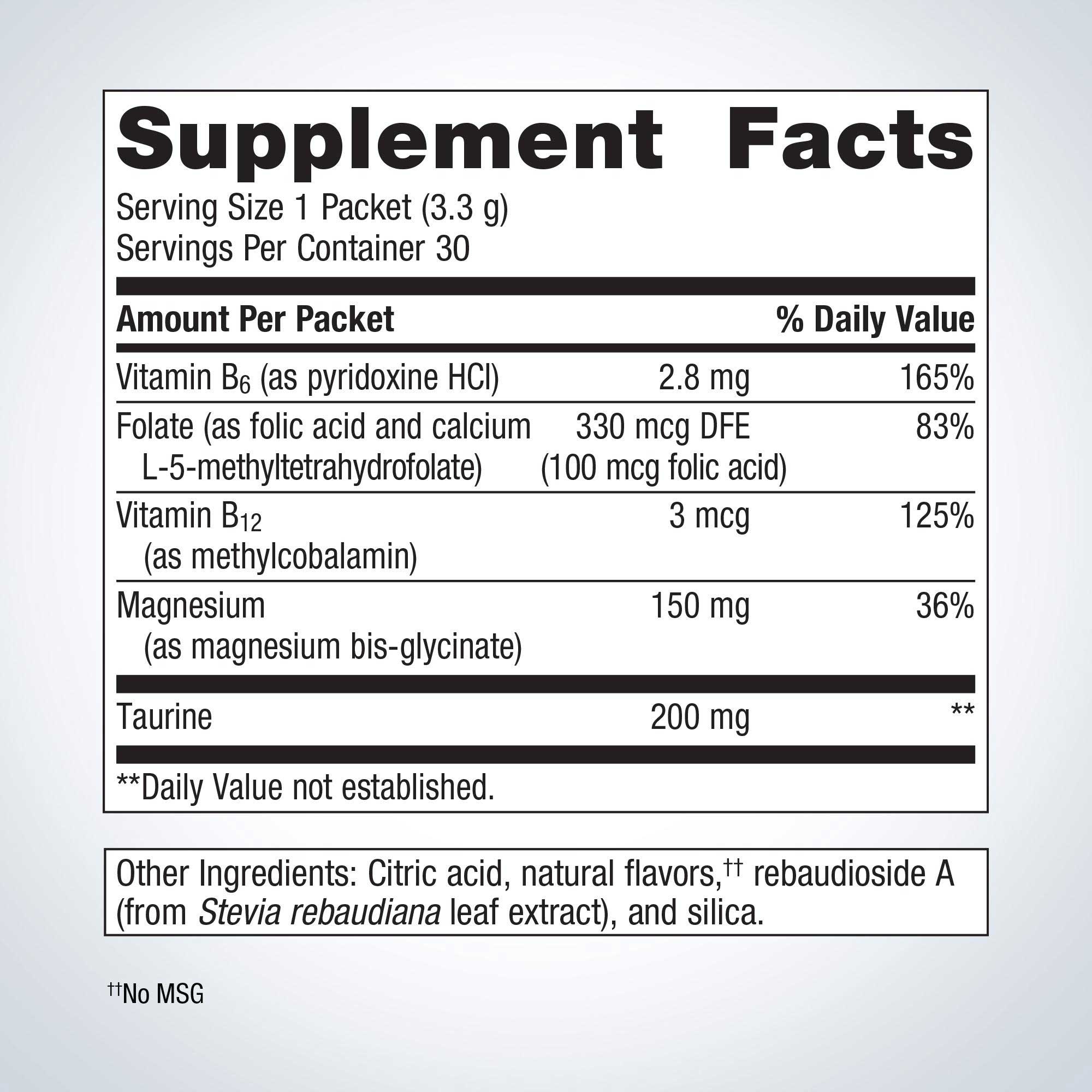 Metagenics MetaRelax Ingredients