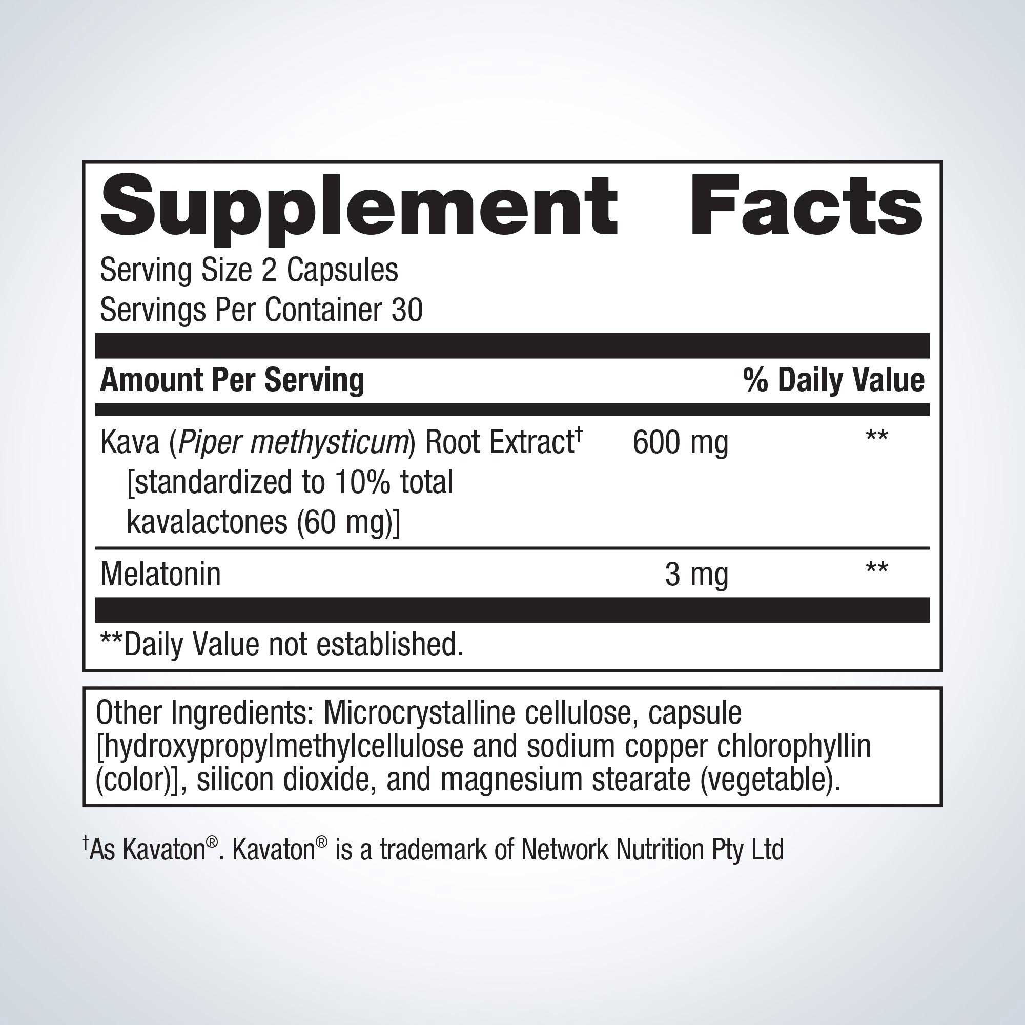Metagenics MetaSleep Ingredients