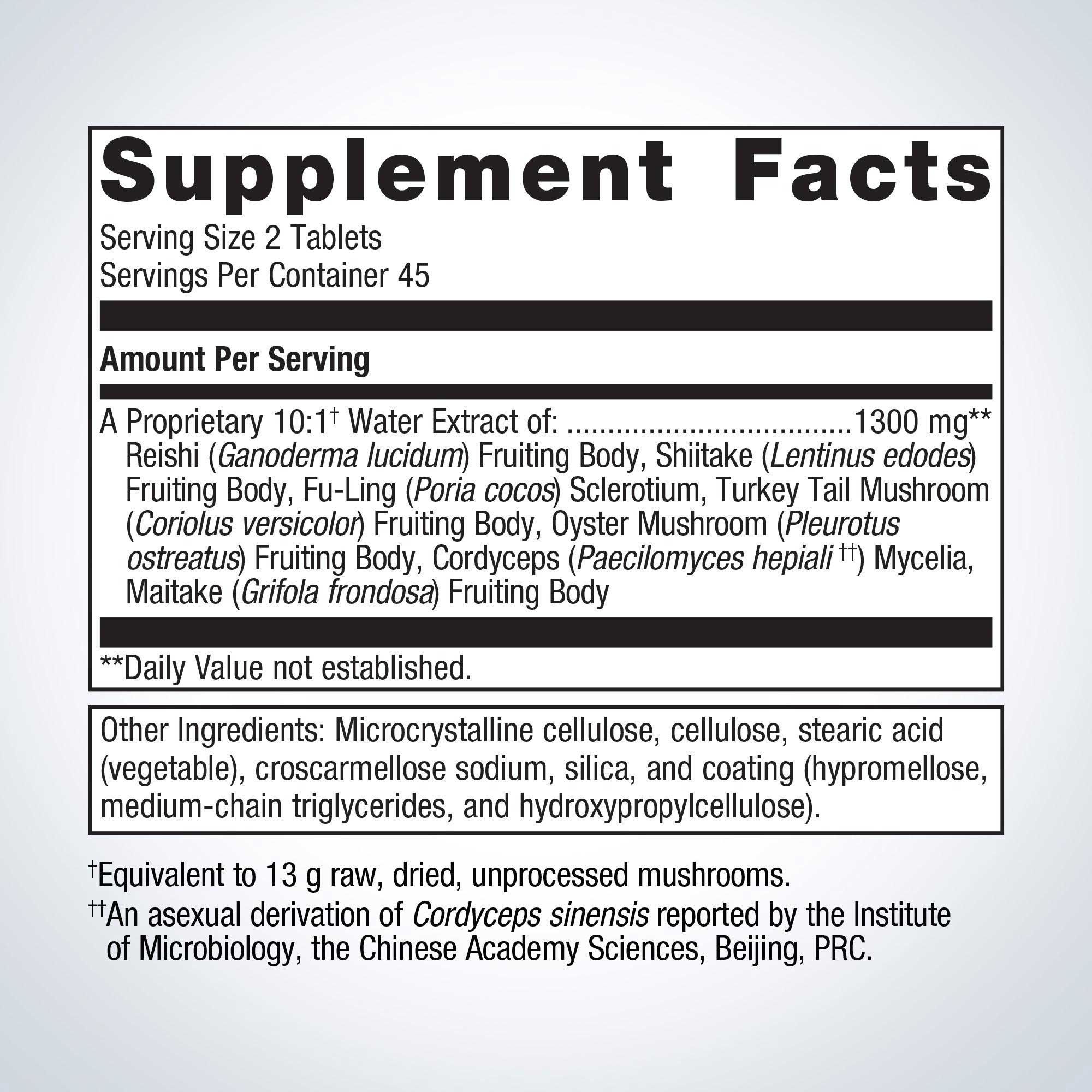 Metagenics Mycotaki Ingredients