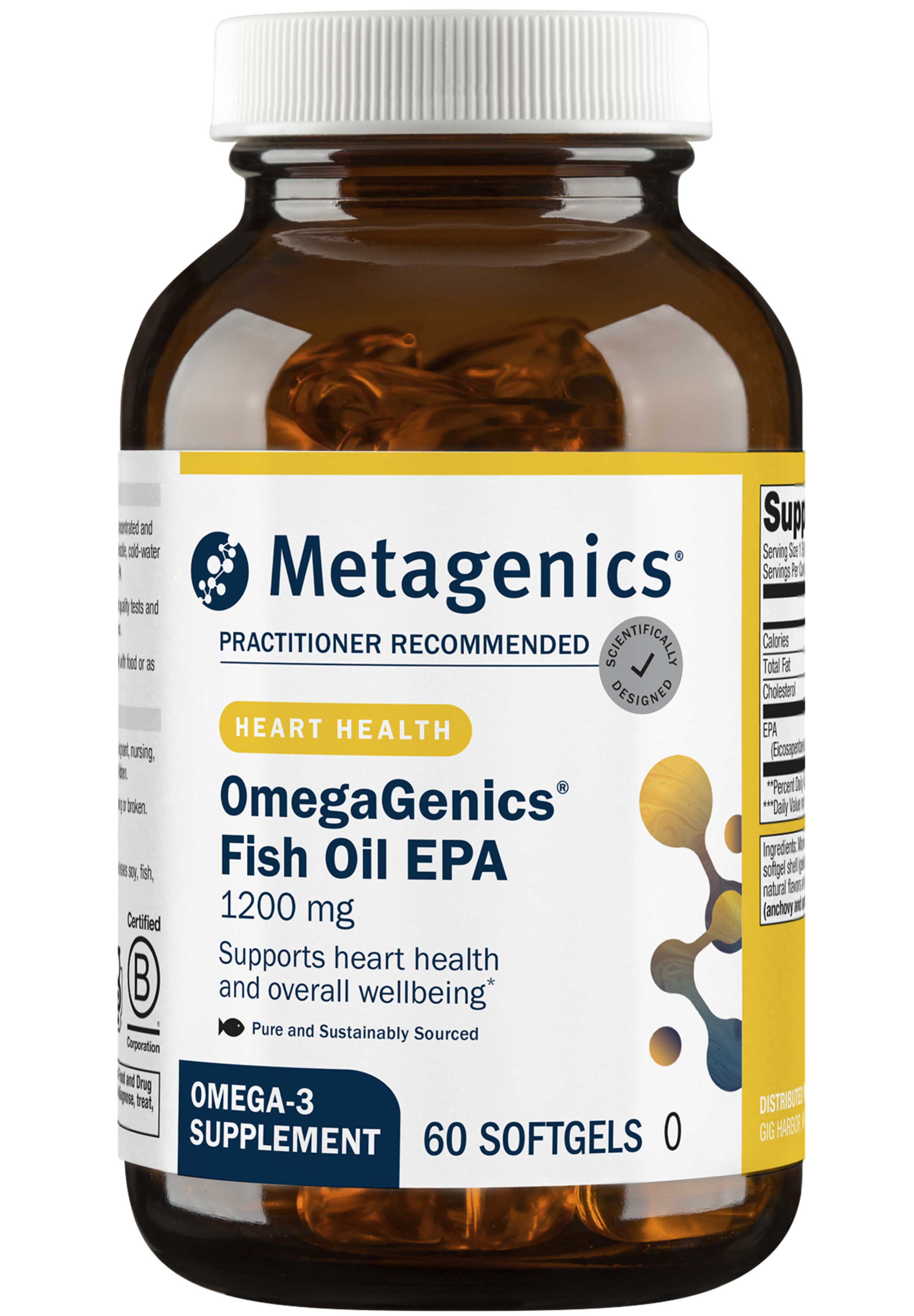 Metagenics OmegaGenics Fish Oil EPA 1200 mg