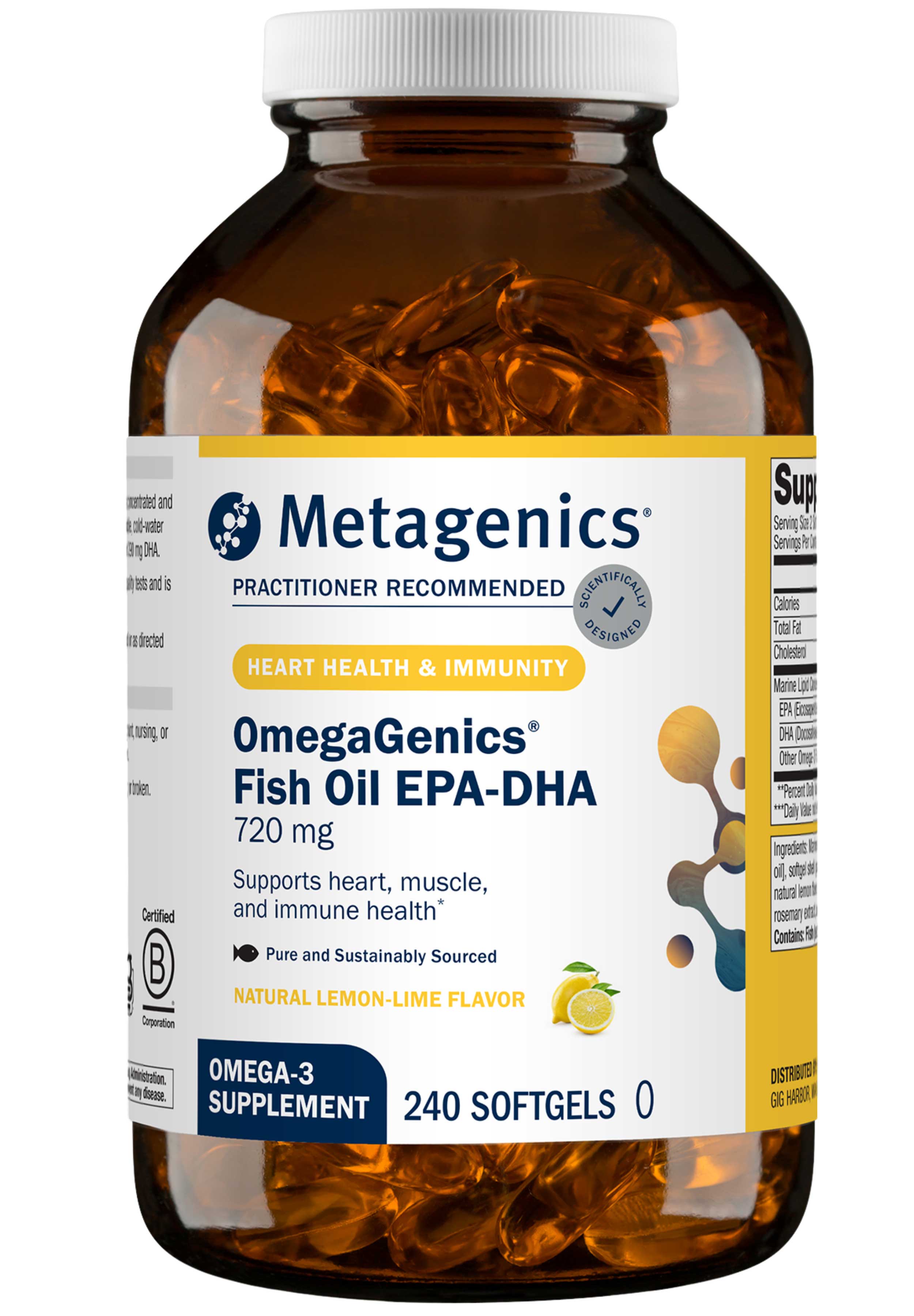 Metagenics OmegaGenics Fish Oil EPA-DHA 720 mg