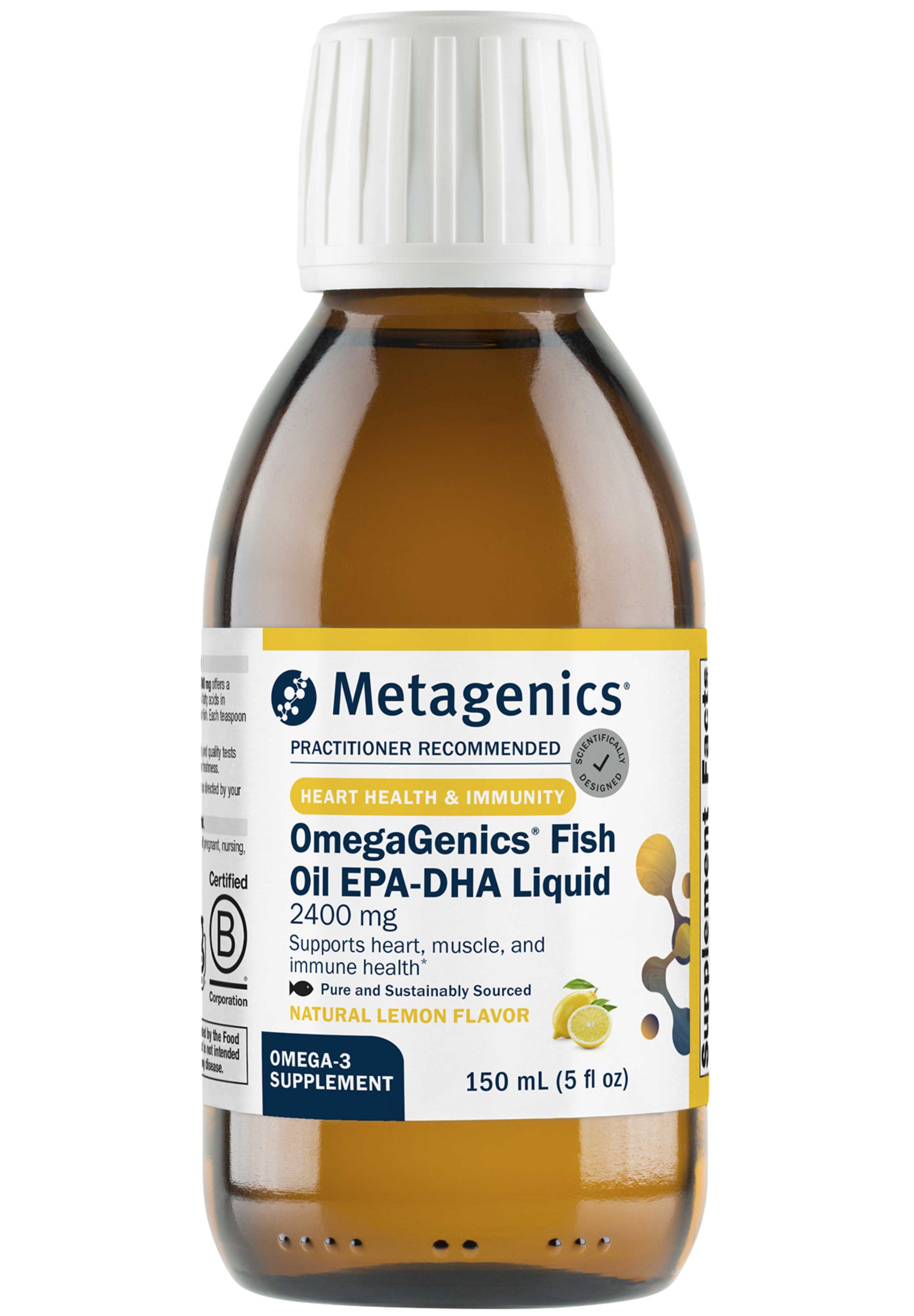 Metagenics OmegaGenics Fish Oil EPA-DHA Liquid 2400 mg