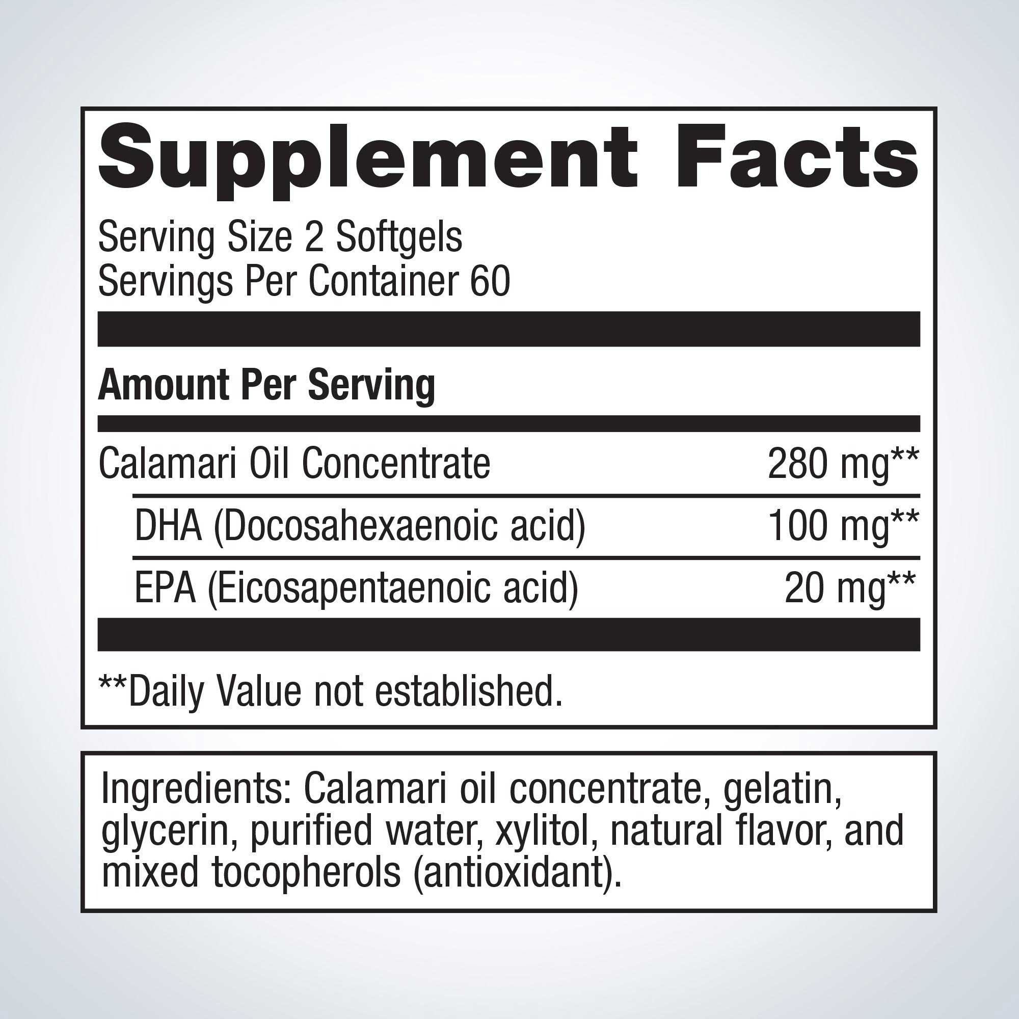 Metagenics OmegaGenics Kids DHA Ingredients