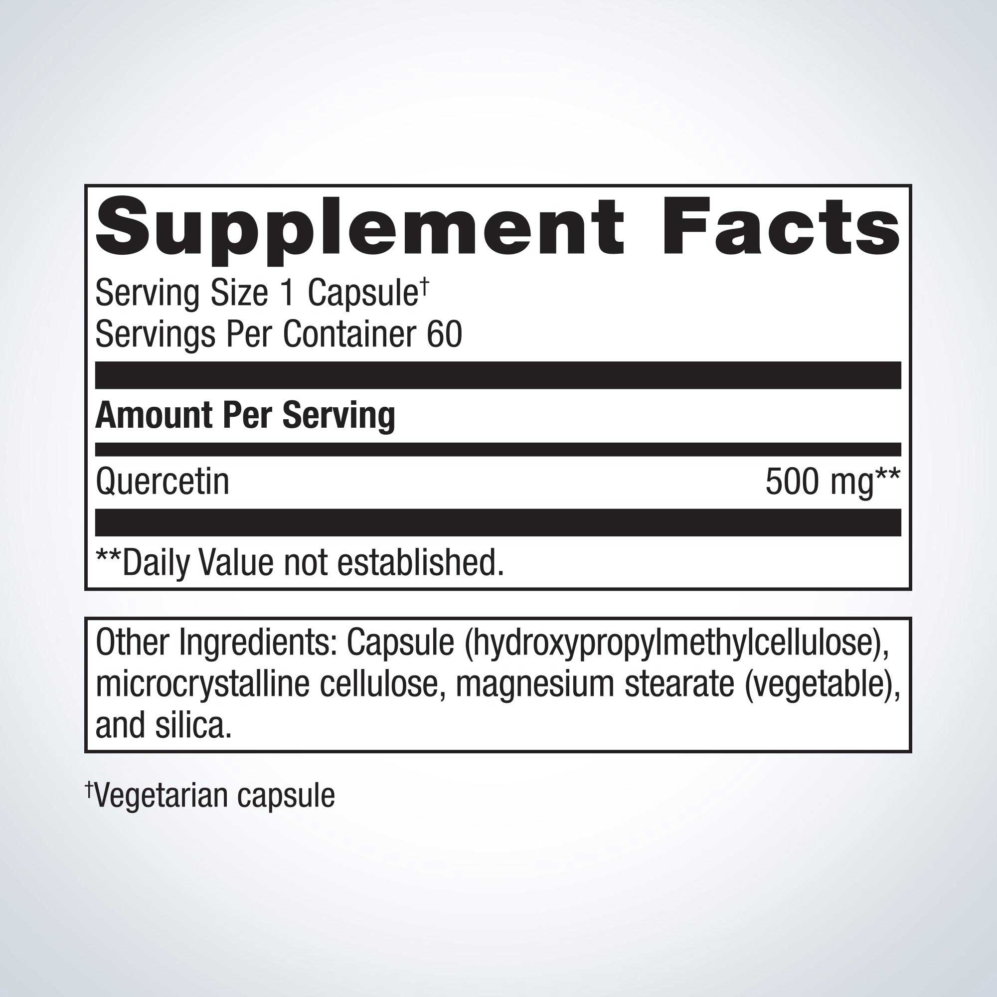 Metagenics Quercetin 500 mg Ingredients