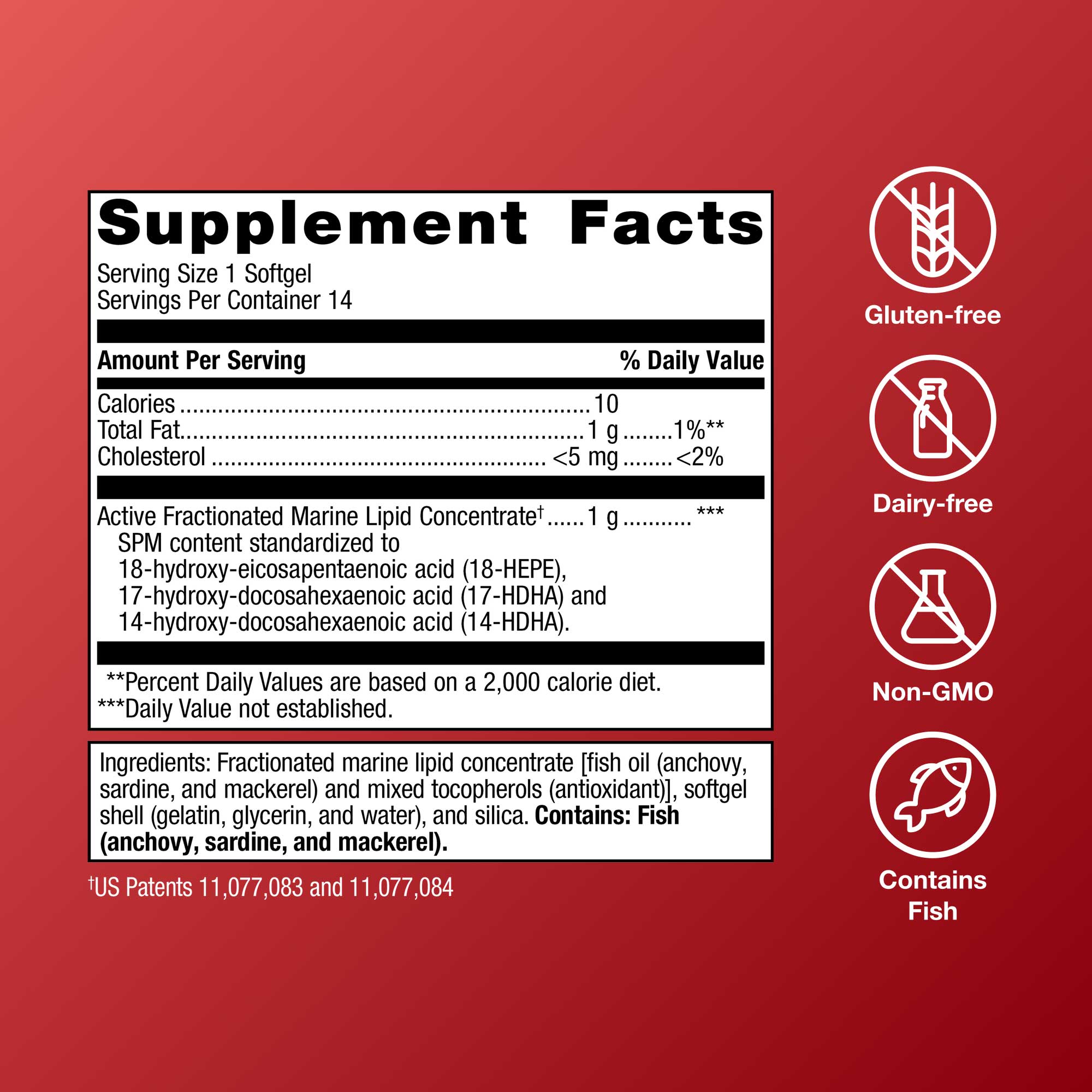 Metagenics SPM Active One Daily Ingredients