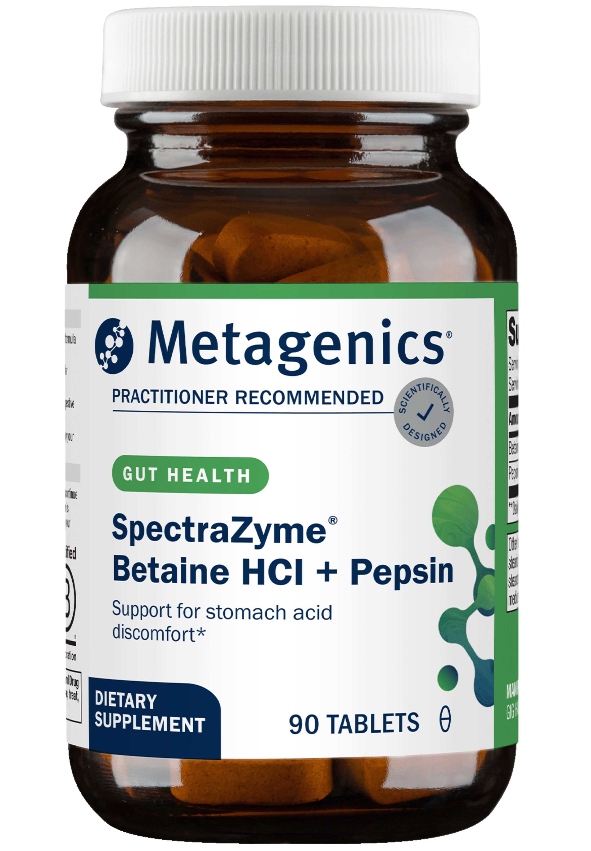Metagenics SpectraZyme Betaine HCI + Pepsin