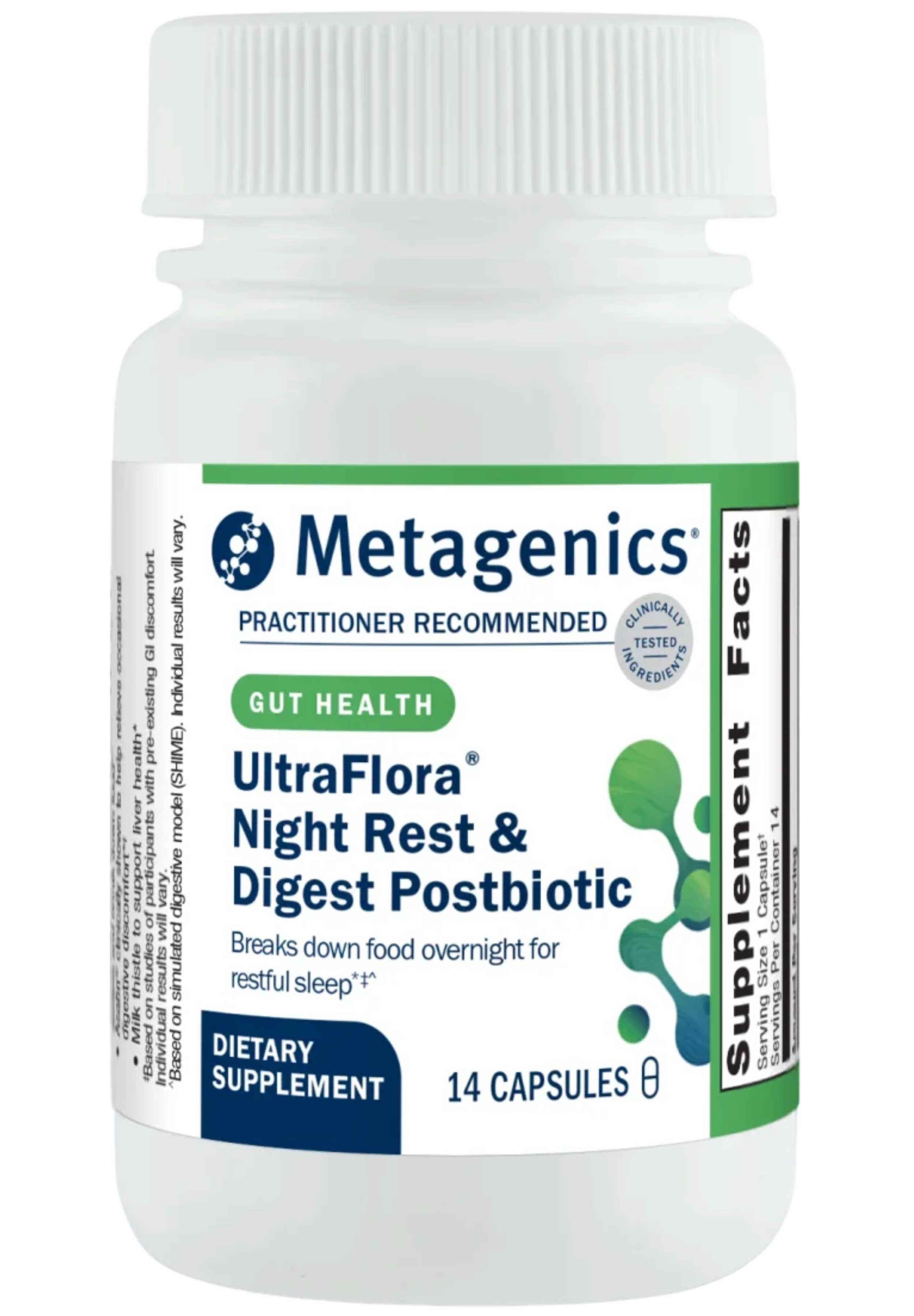 Metagenics UltraFlora Night Rest & Digest Postbiotic