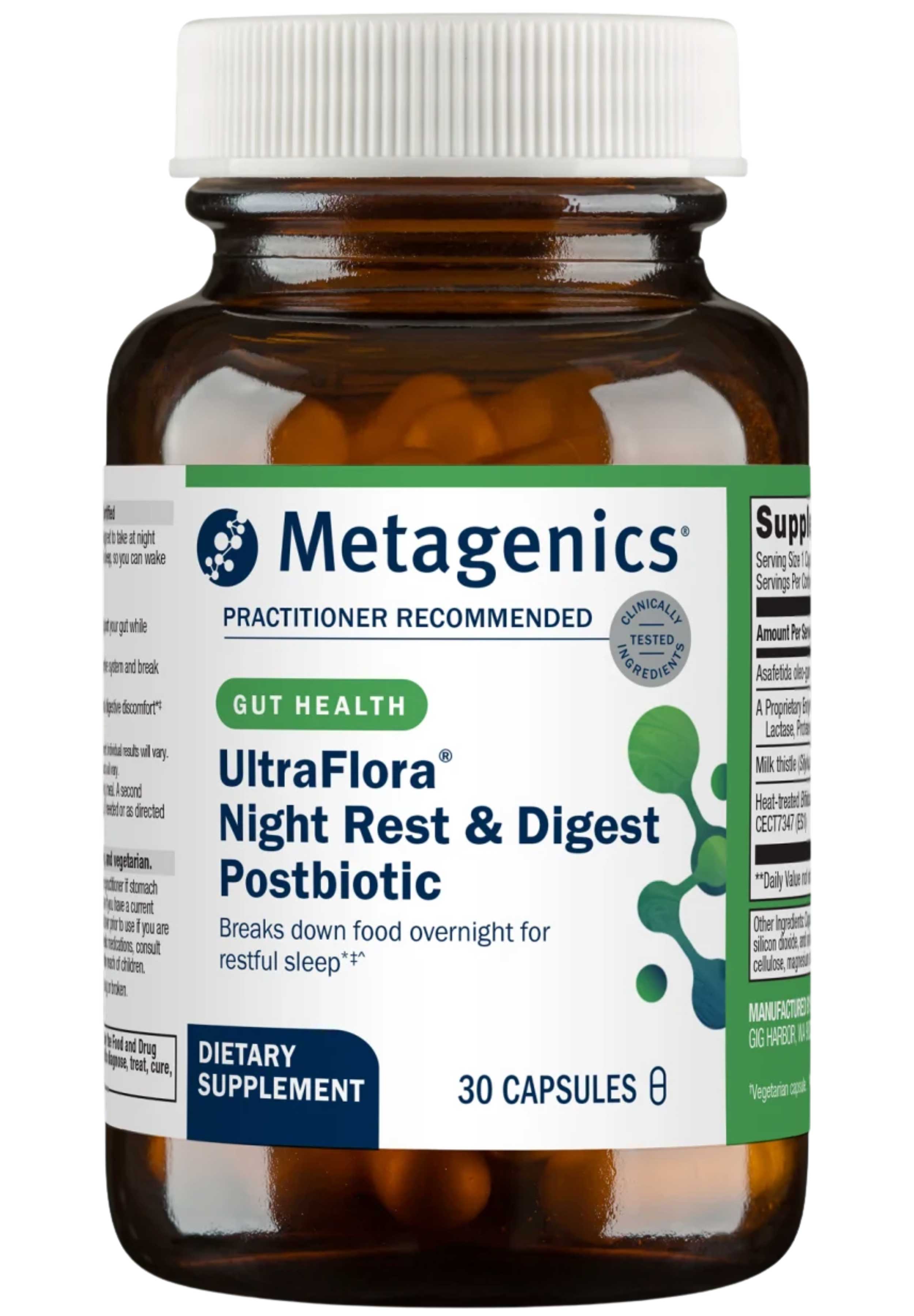Metagenics UltraFlora Night Rest & Digest Postbiotic