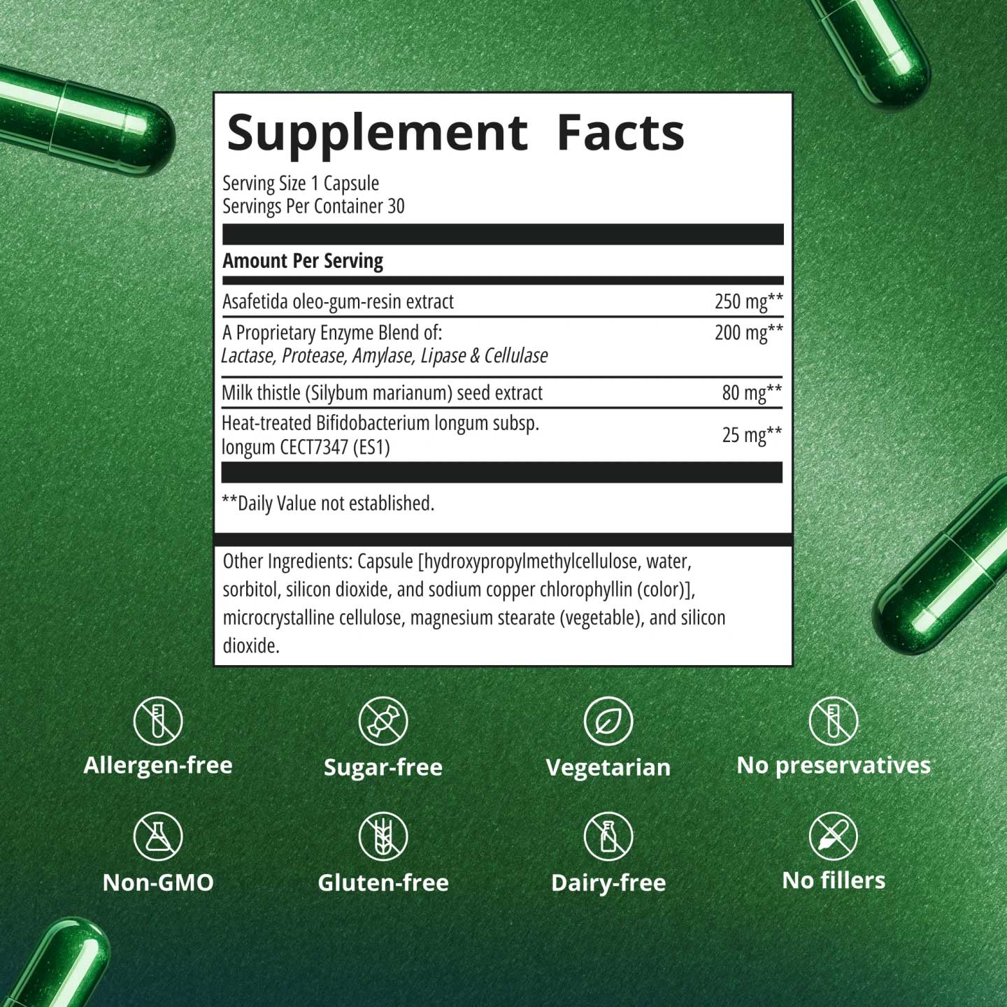 Metagenics UltraFlora Night Rest & Digest Postbiotic Ingredients