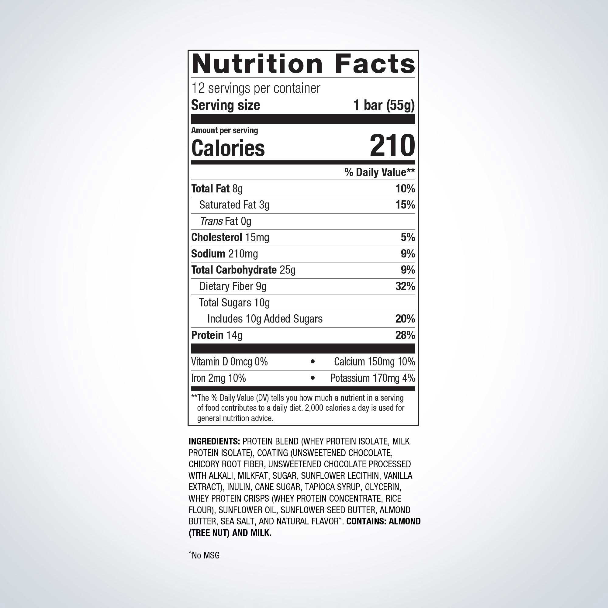 Metagenics Ultra Energy Bar Ingredients
