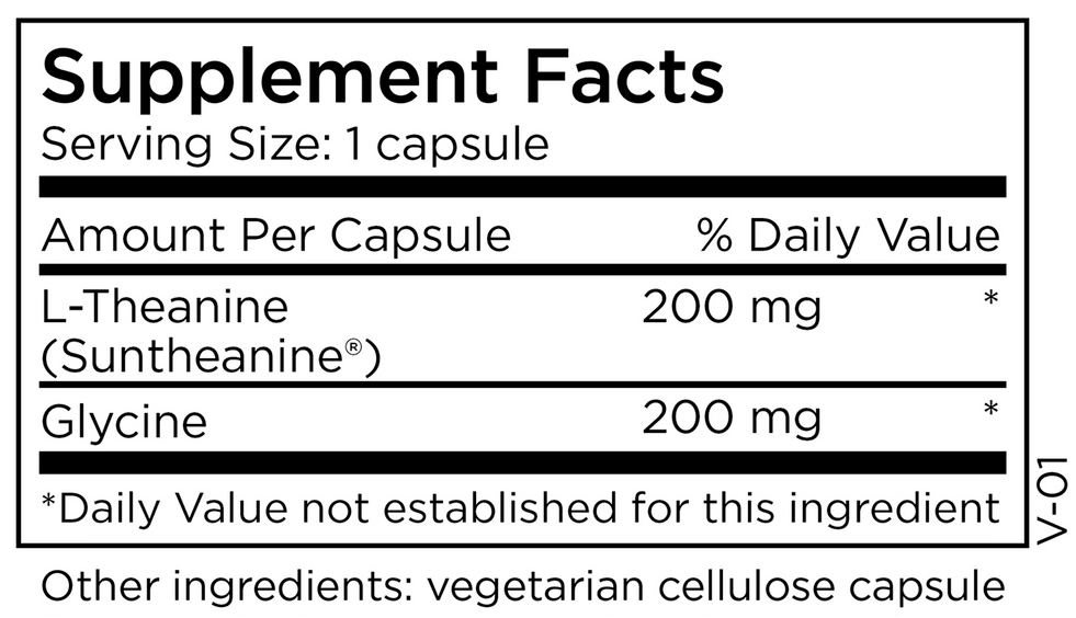 MethylPro L-Theanine 200 mg Ingredients