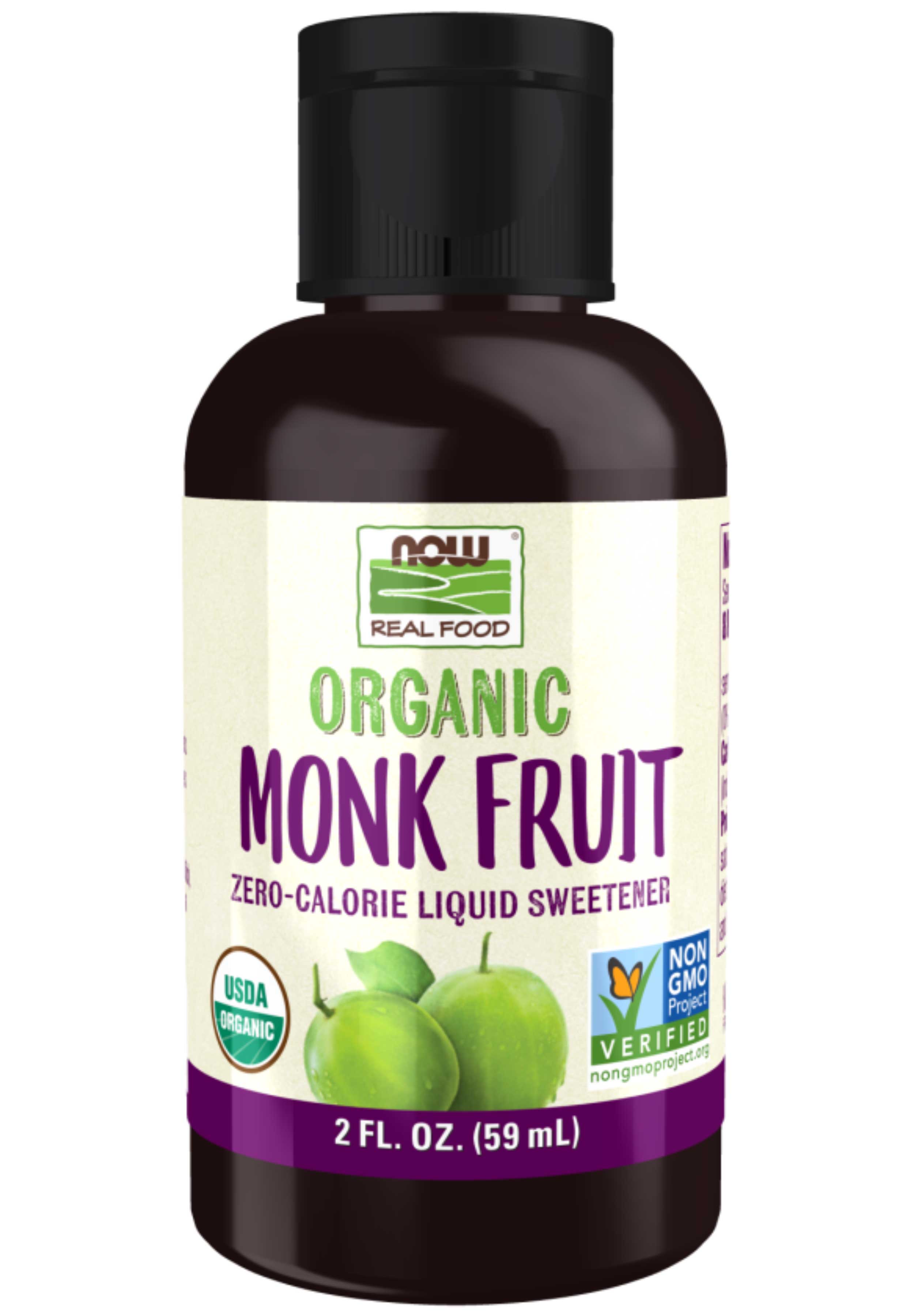 NOW Organic Monk Fruit Liquid Sweetener