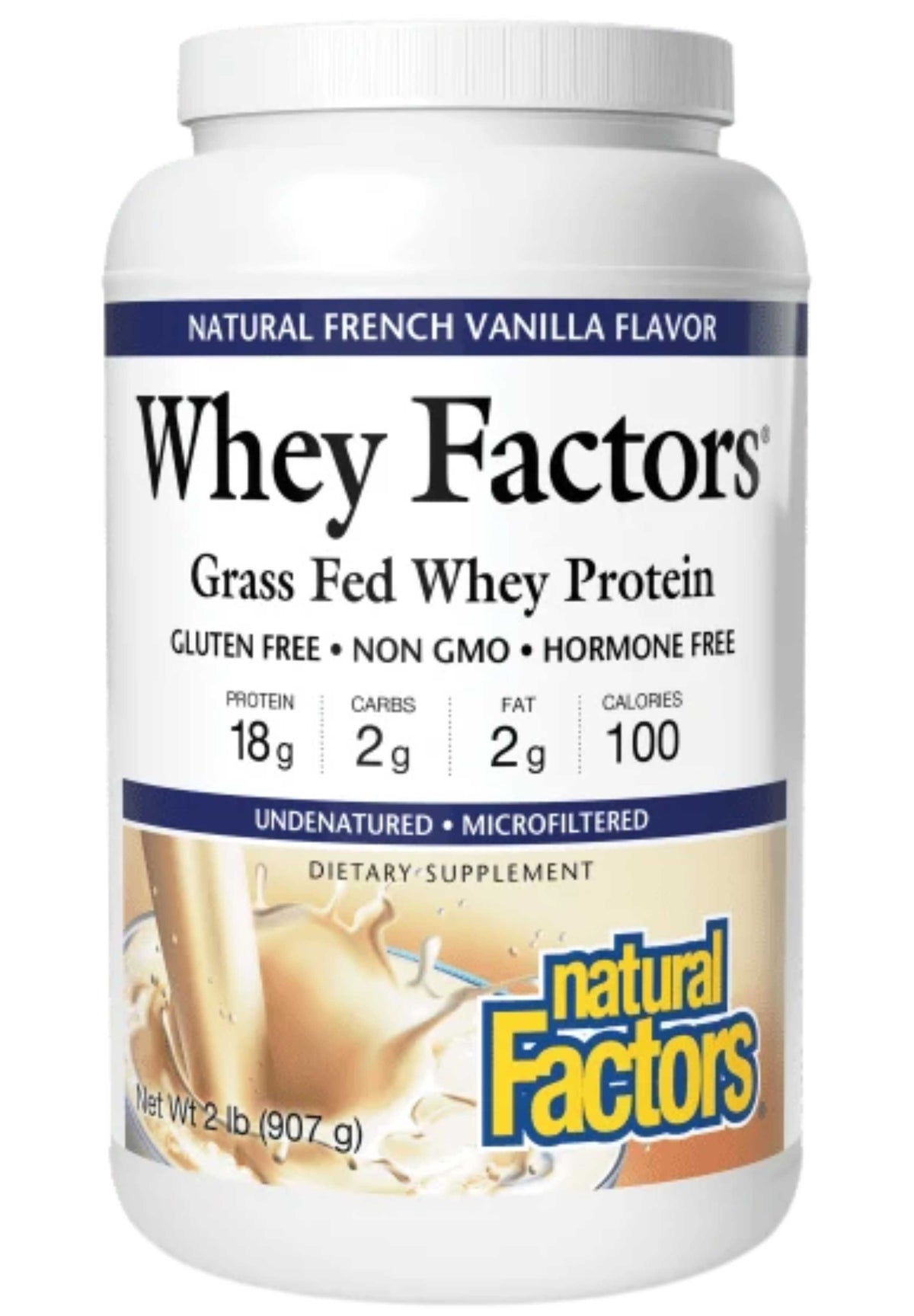 Natural Factors Whey Factors Grass Fed Whey Protein Powder