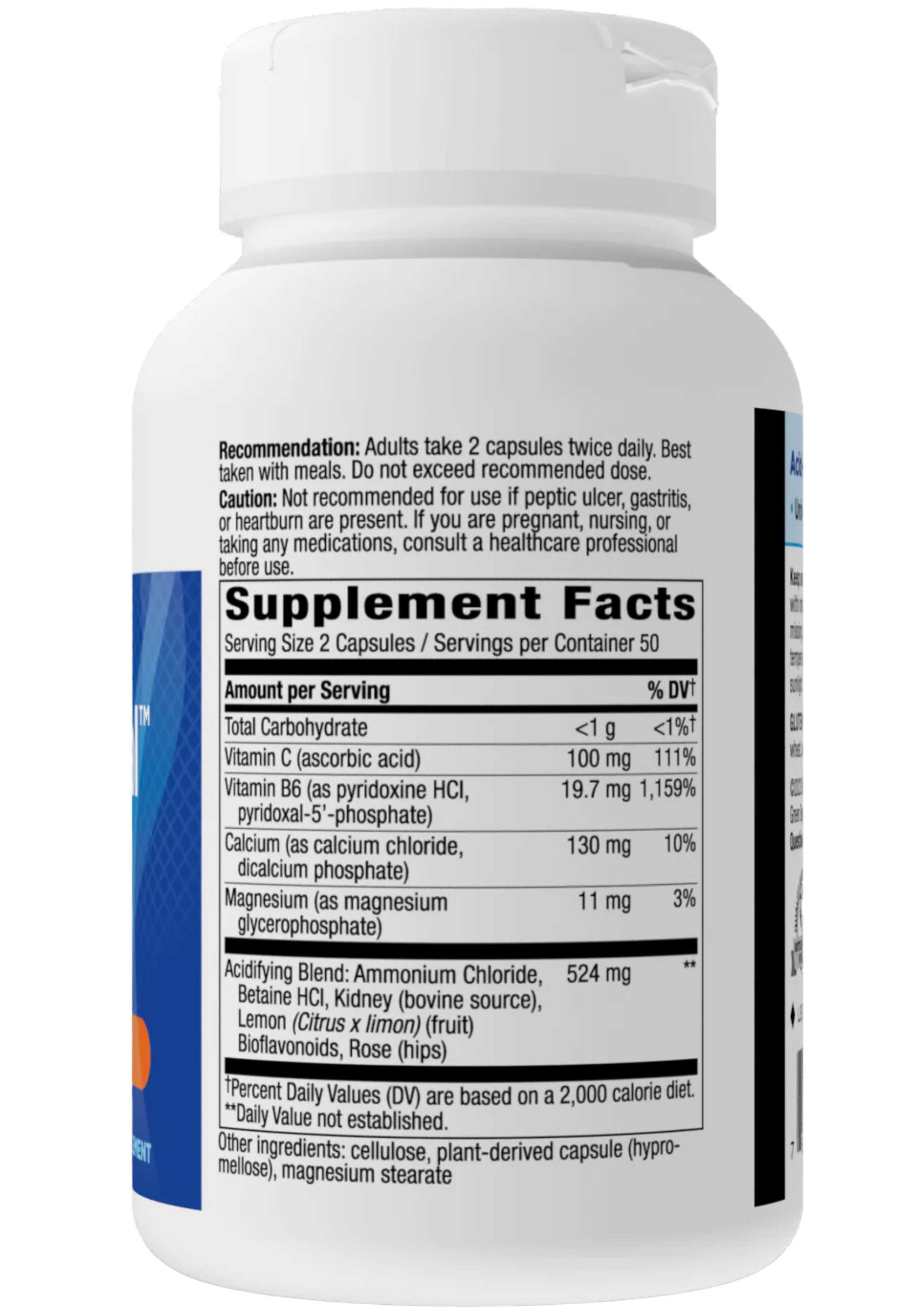 Nature's Way Acid-A-Cal (Formerly Enzymatic Therapy Acid-A-Cal) Ingredients