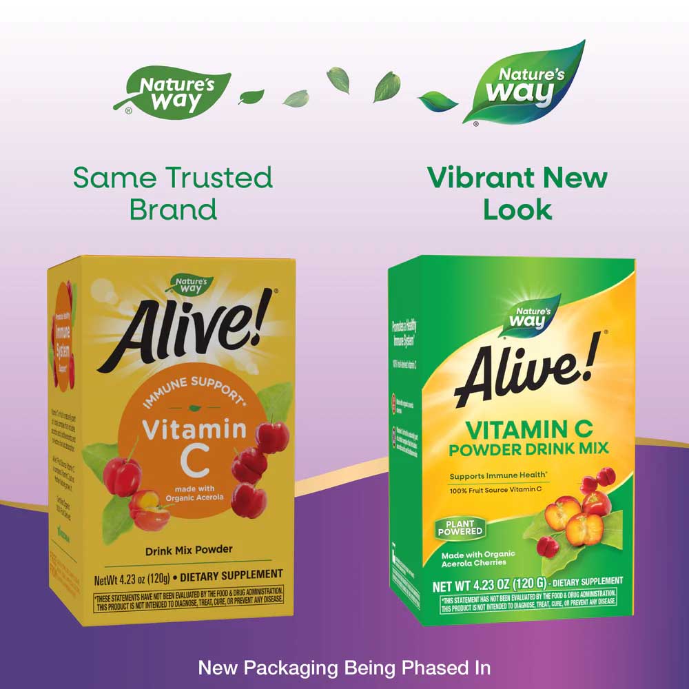 Nature's Way Alive! Organic Vitamin C Powder New Look