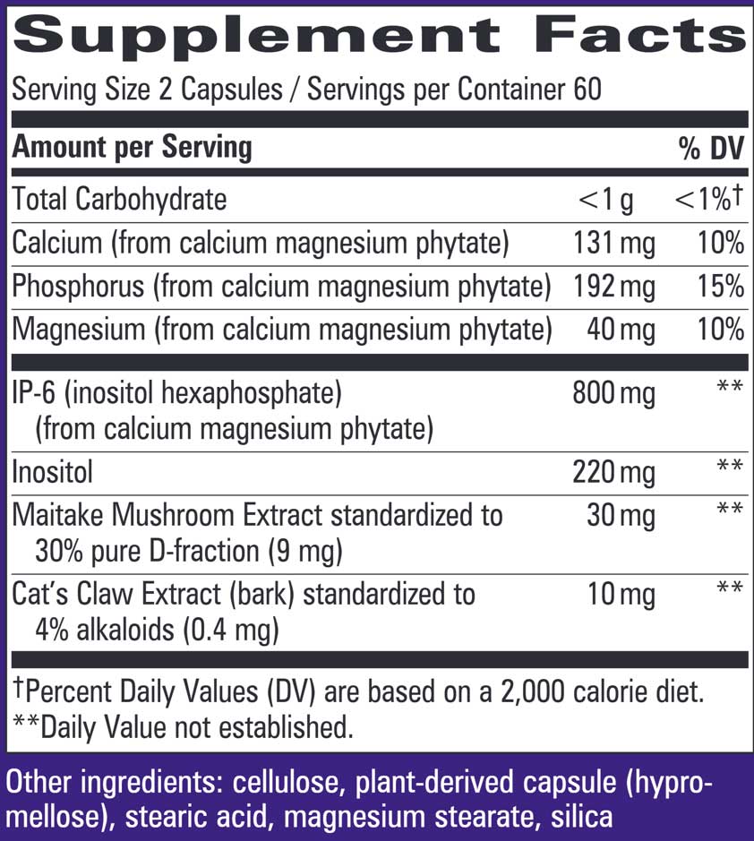 Nature's Way Cell Forté MAX 3 (Formerly Enzymatic Therapy Cell Forté MAX 3) Ingredients