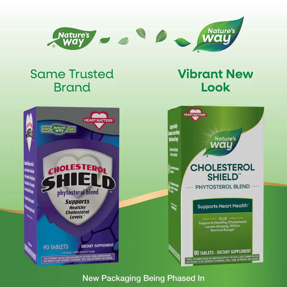 Nature's Way Cholesterol Shield (Formerly Enzymatic Therapy Cholesterol Shield) New Look