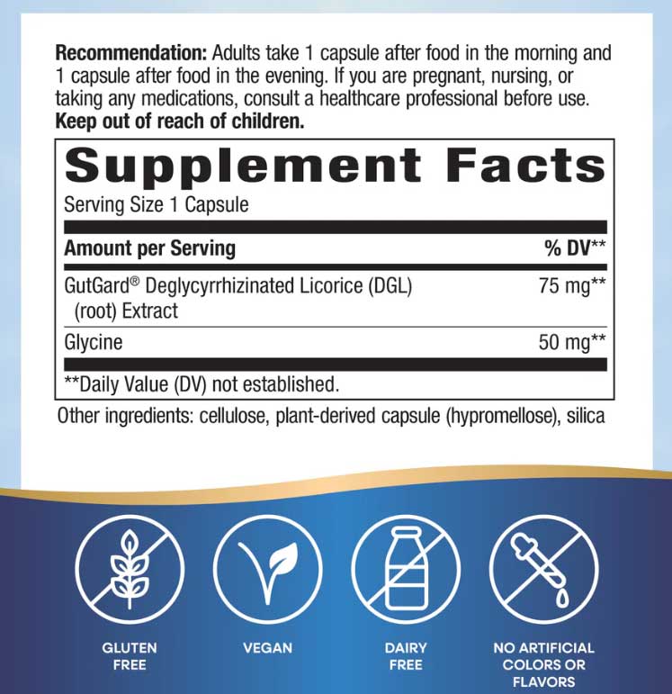 Nature's Way DGL Ultra Ingredients