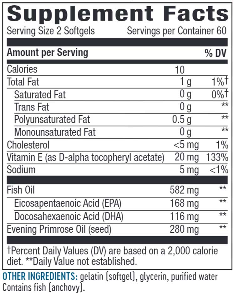 Nature's Way EFA Blend For Kids Ingredients